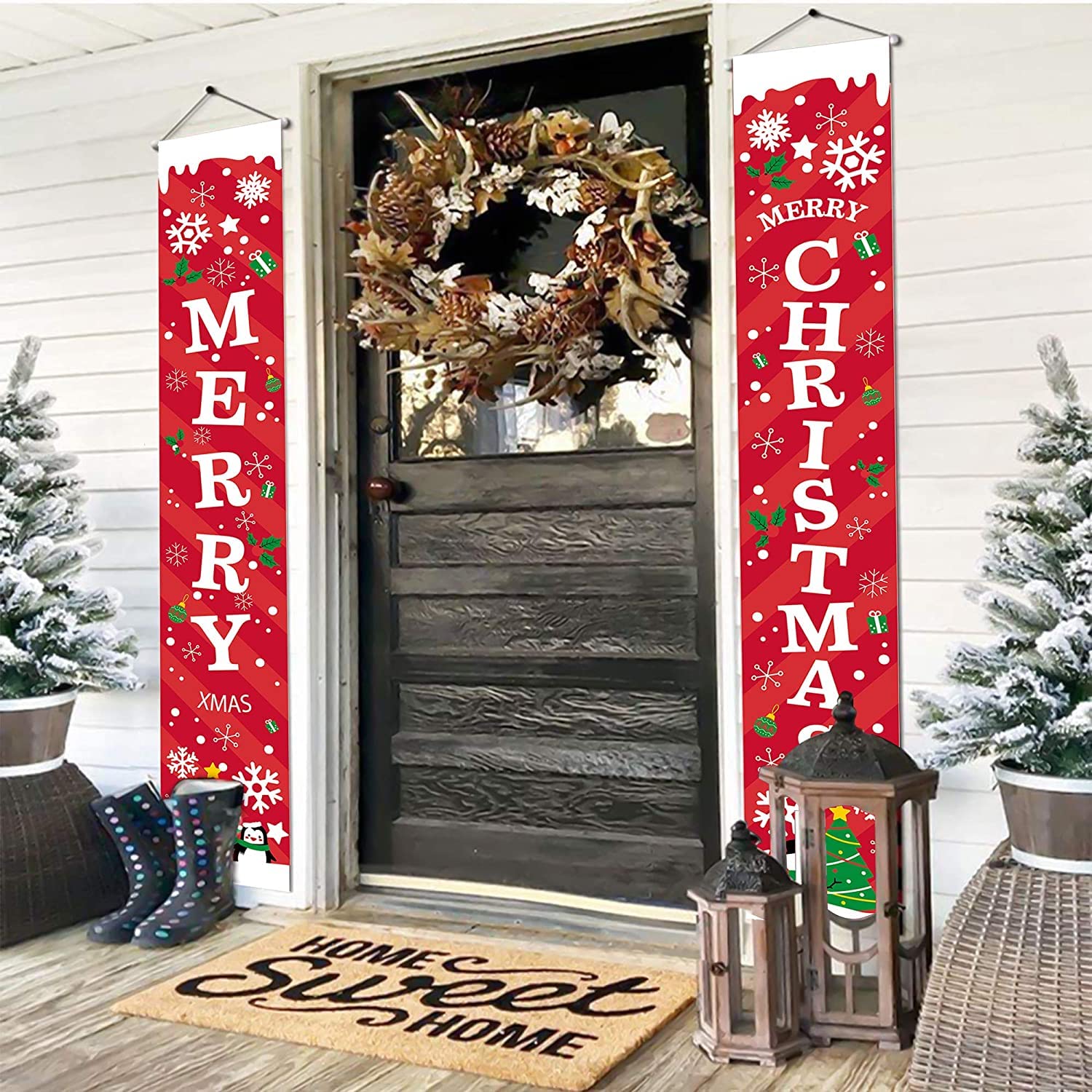 Weihnachts-Banner „Das Ist Der Dezember“ - 180 Cm Langes Dekoband Für Drinnen & Draußen