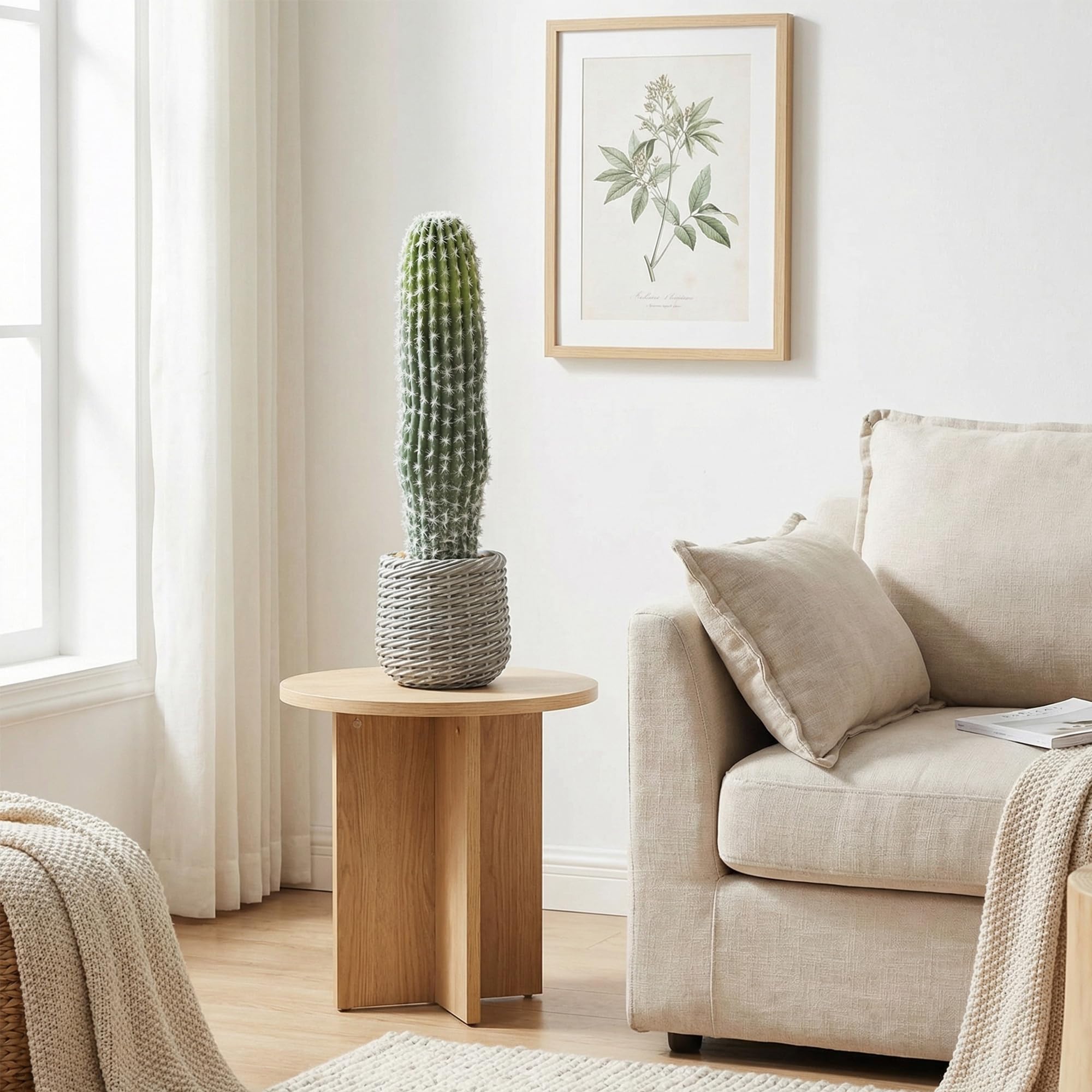 HOMCOM Cactus artificiale 66cm Pianta decorativa in vaso Interno Verde
