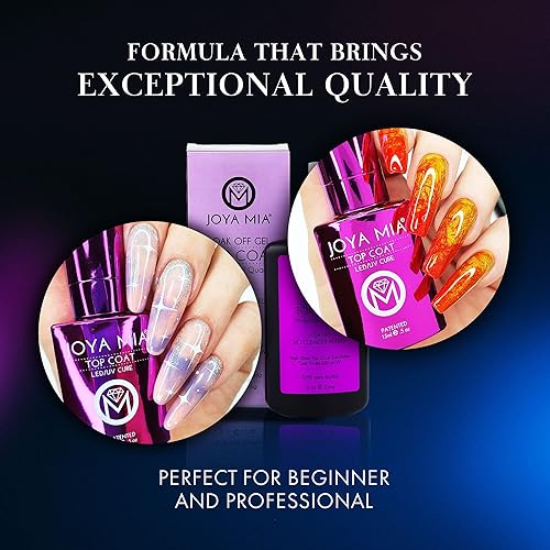 Miniatura 3 de JOYA MIA Tamaño de recambio, capa superior de gel que no se limpia para uñas de gel o uñas acrílicas, acabado súper brillante y esmalte de uñas de