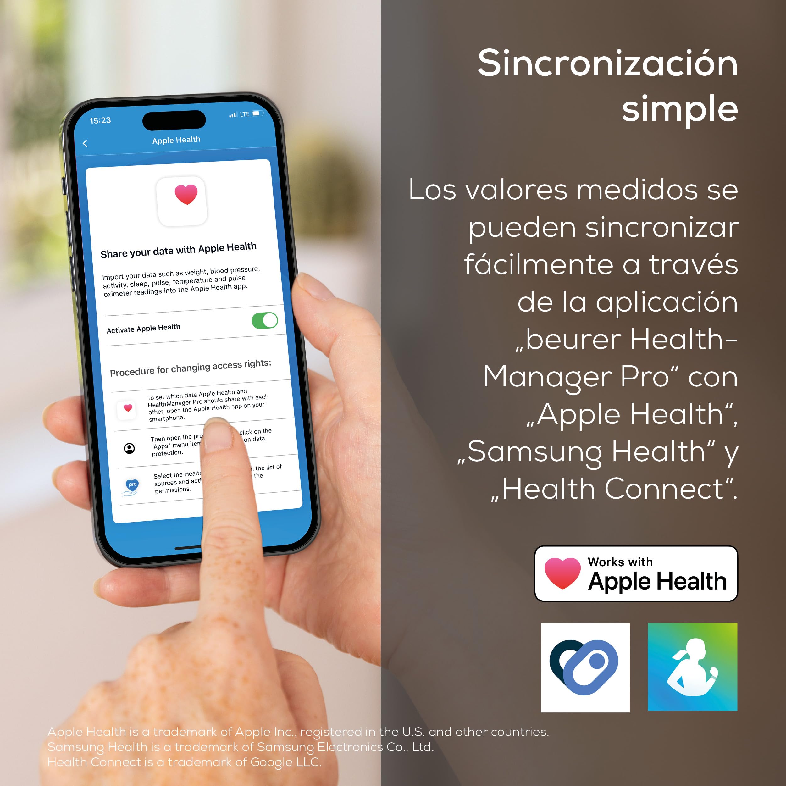 Beurer BF 500 báscula de baño digital con Bluetooth y aplicación, con medición de grasa corporal, porcentaje muscular, necesidad calórica, etc. transferencia de datos a Apple Health y otros
