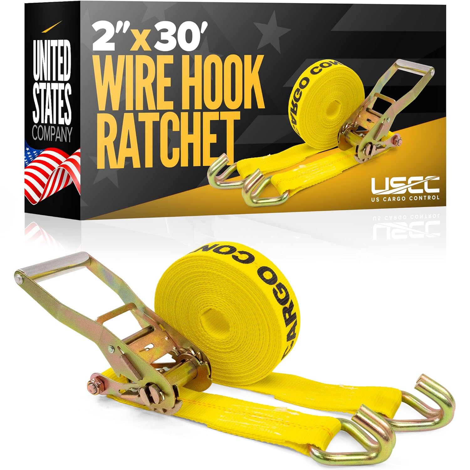 Ratchet Strap 2"x30 Ft – J Hook Heavy Duty 10000 Lbs view 8