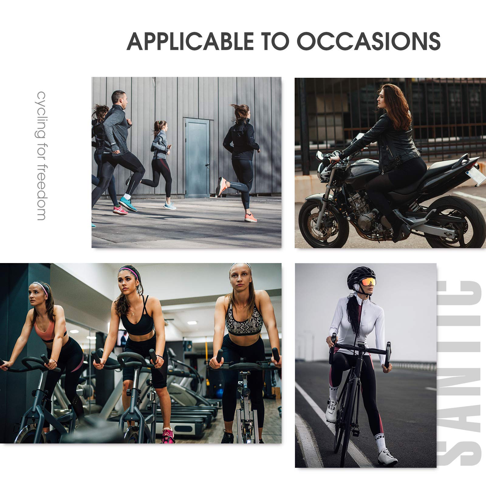 Santic Fahrradhose Lang Damen Gepolsterte Winter Thermo Leggings Radlerhose Radhose Radsport Lange Hosen Tights Elastische Schnell Trocknend