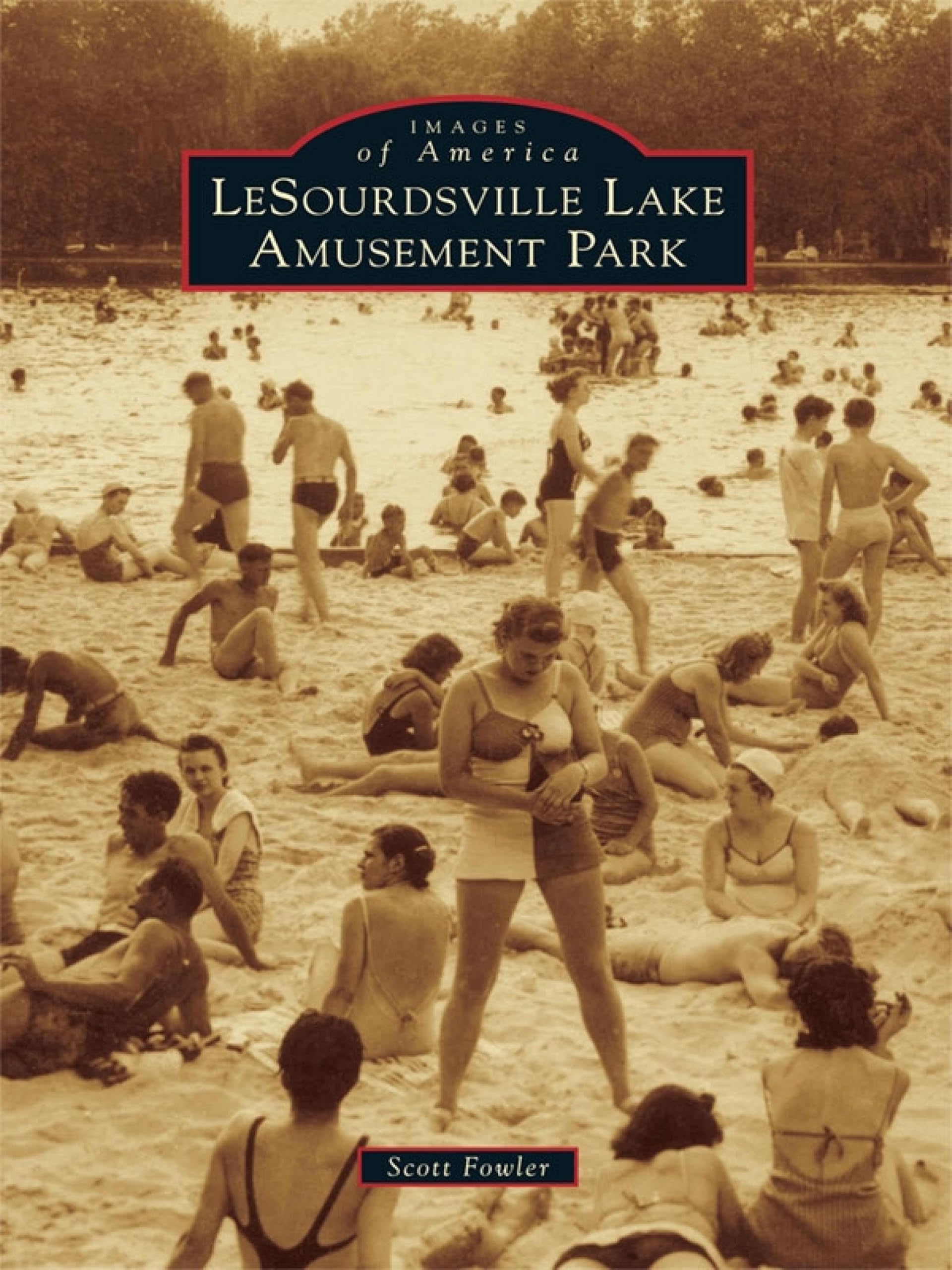 LeSourdsville Lake Amusement Park livre photo vintage USA