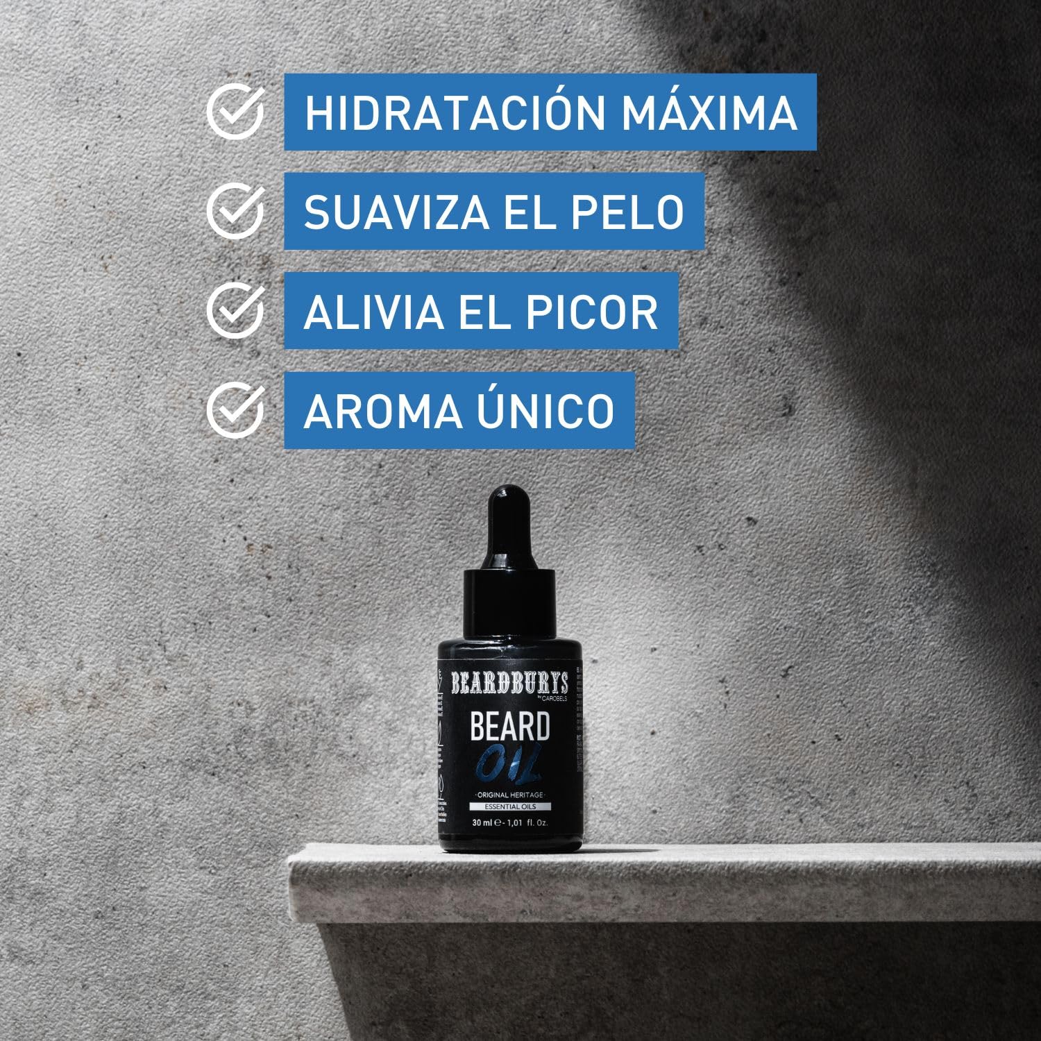 Beardburys - Kit per la cura della barba, da uomo, professionale, shampoo per barba, olio per barba, beauty case, aroma classico, vegano, regali originali per uomo