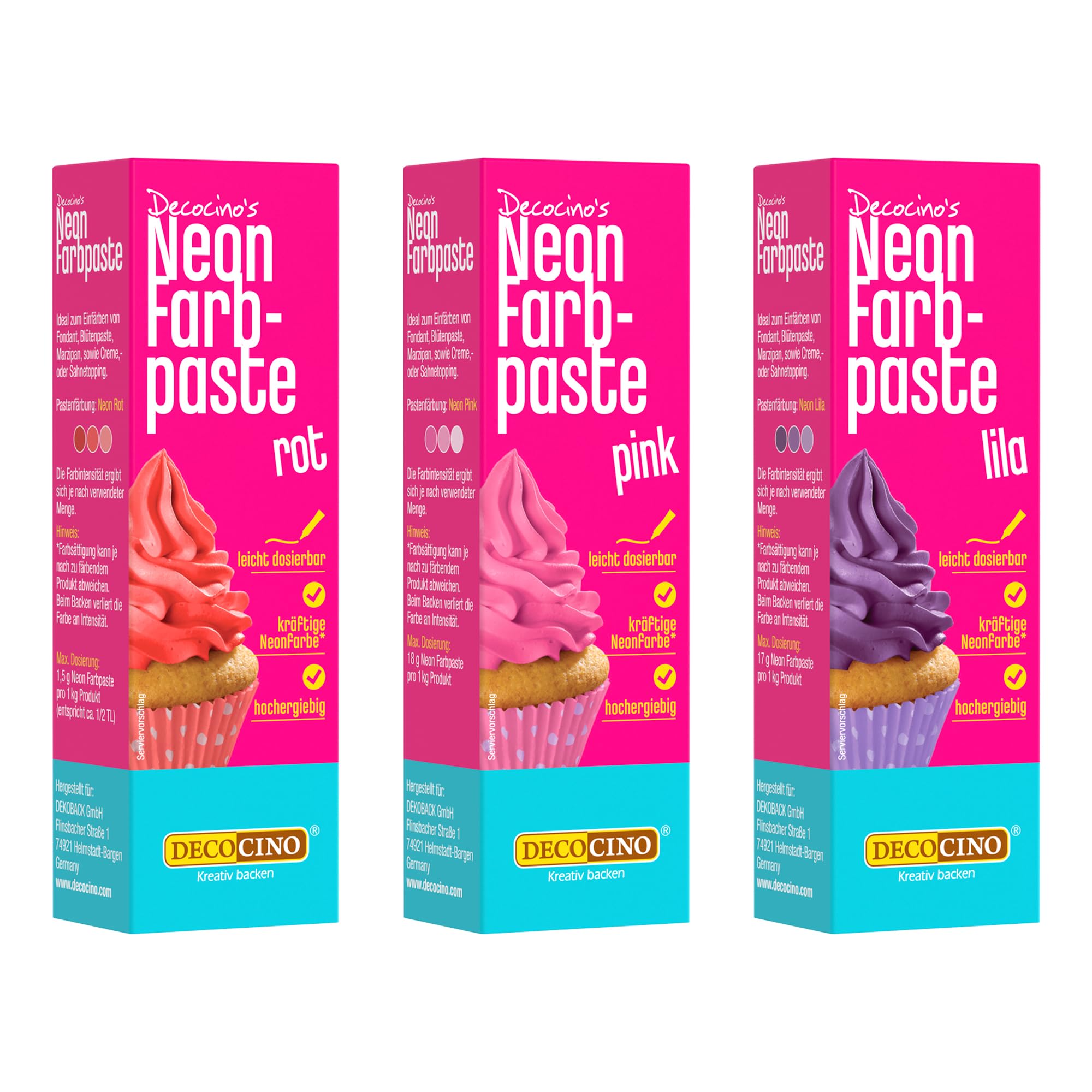 DECOCINO Fondant Streusel und Biskuit Backmischung