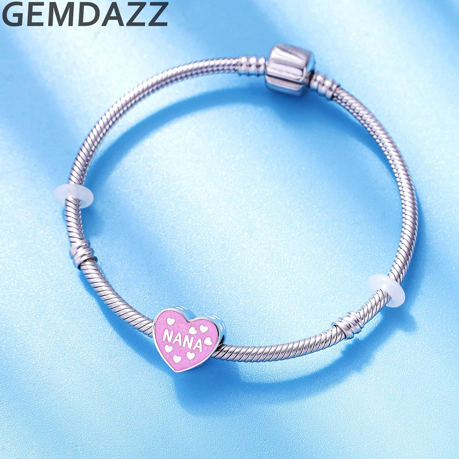 GEMDAZZ 925 Sterling Silver Mothers Day Theme Charms - Navy Mom/Sister/Mother Baby Owl Charms fit European Women Bracelet, Gift for Family/Birthday/Christmas - Image 2