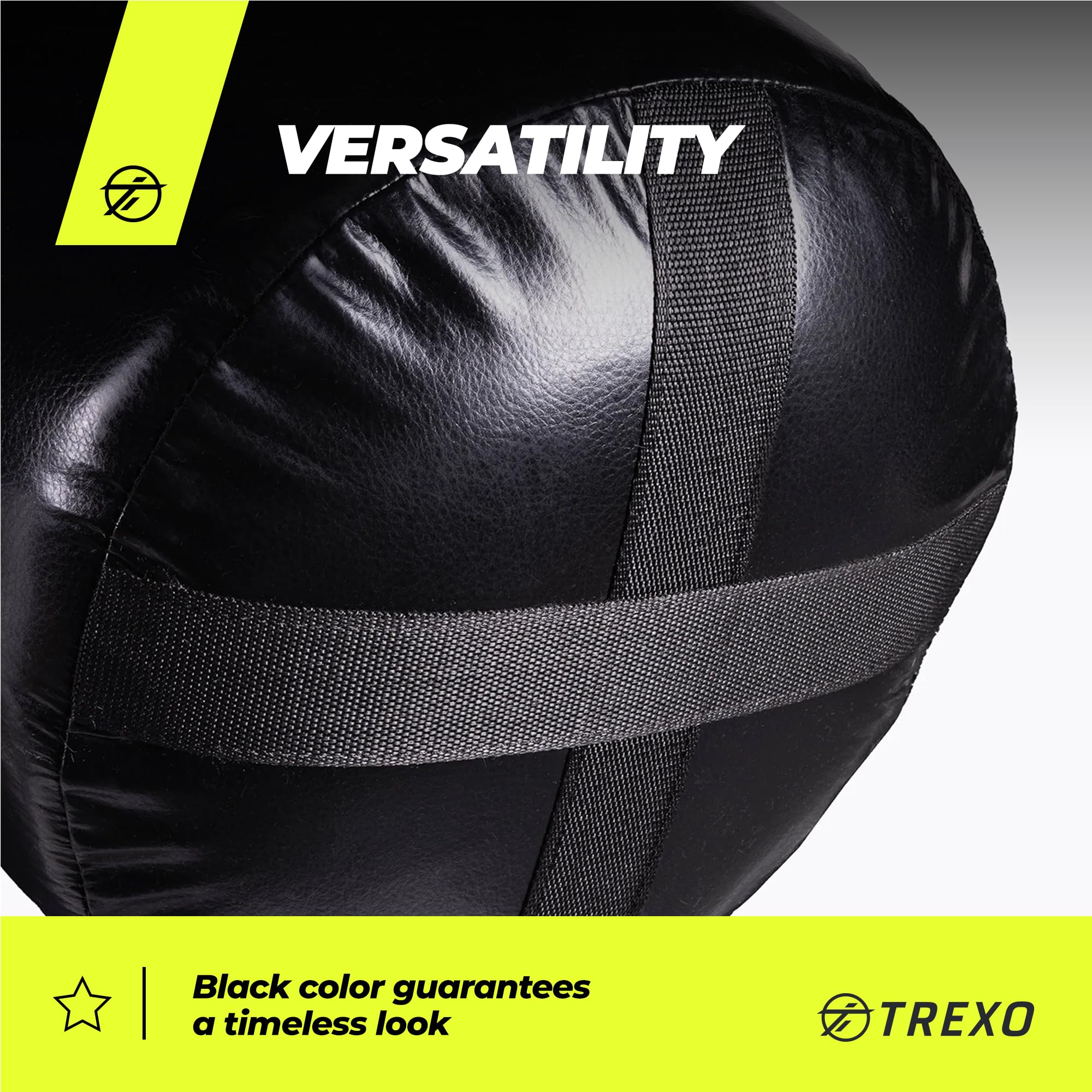 TREXO Saco de Boxeo 120|150 cm Piel PU Duradera Resistente al Desgaste Relleno con un Sistema de Absorción de Impactos Ideal para Entusiastas del Boxeo