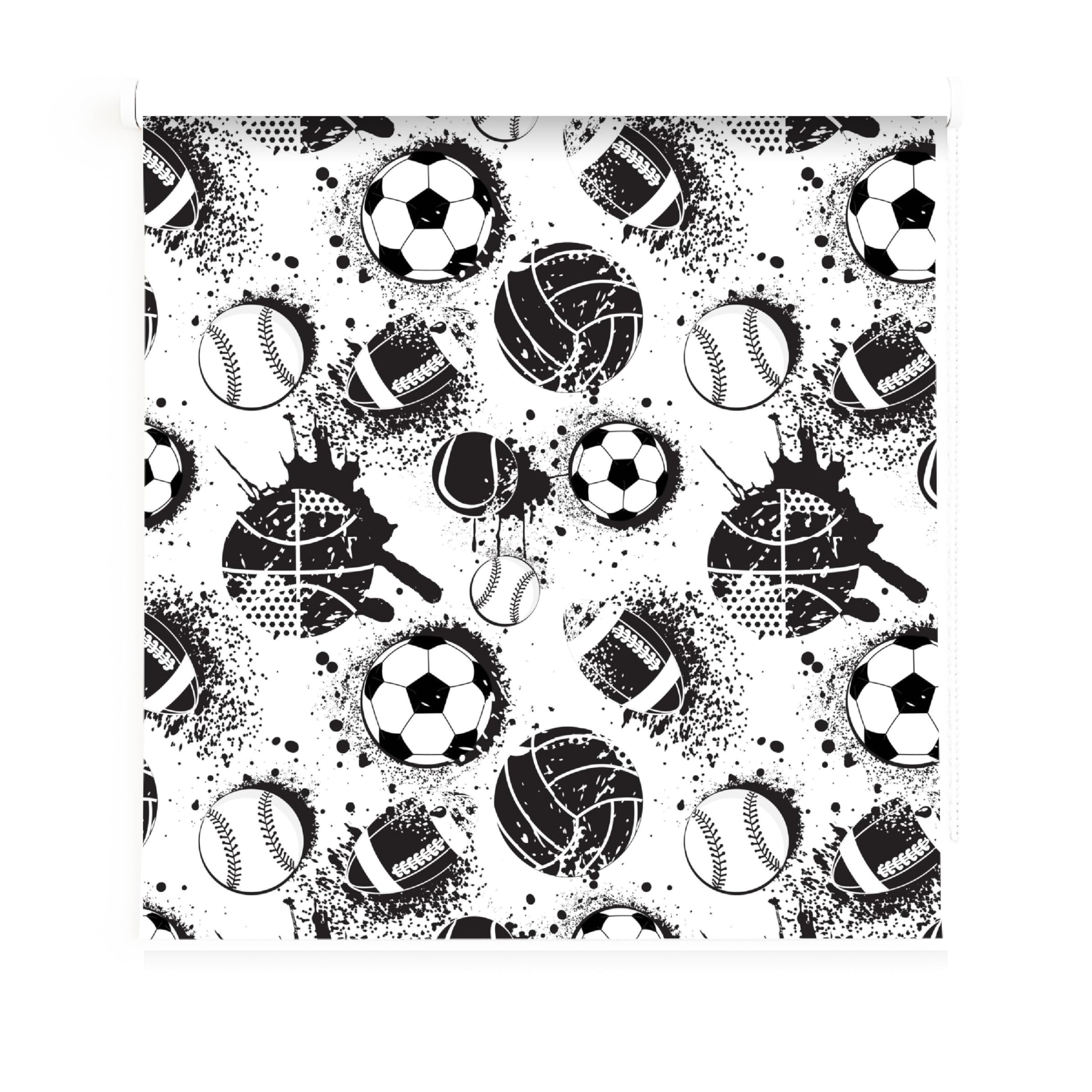 Estores infantiles niño pelota futbol, Estor enrollable juvenil futbol Estor infantil futbol habitacion niño. Estor enrollable Juvenil Translucido (60x90)