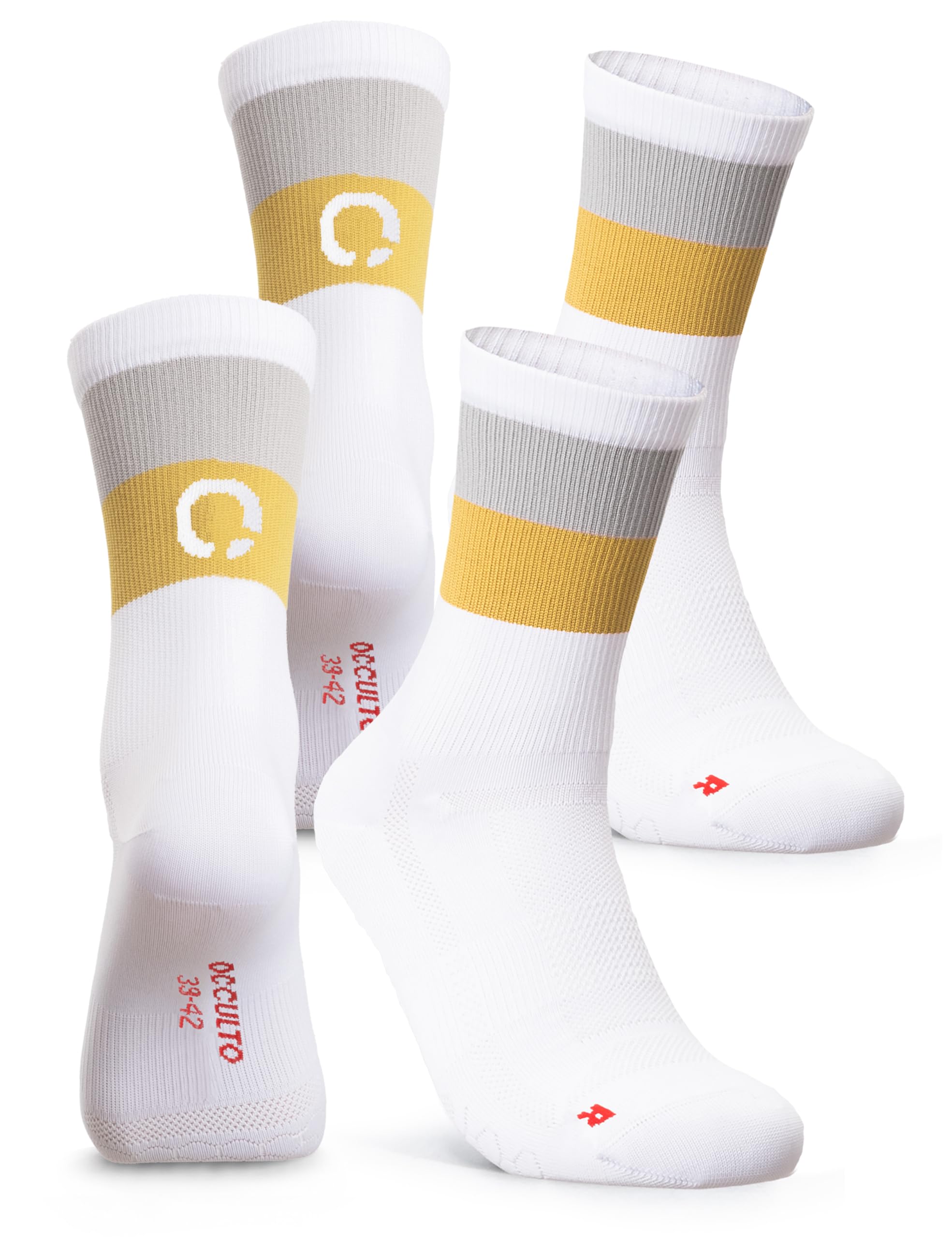 Occulto Herren & Damen Rennradsocken 2er Pack (Modell: Eddy), Fahrradsocken