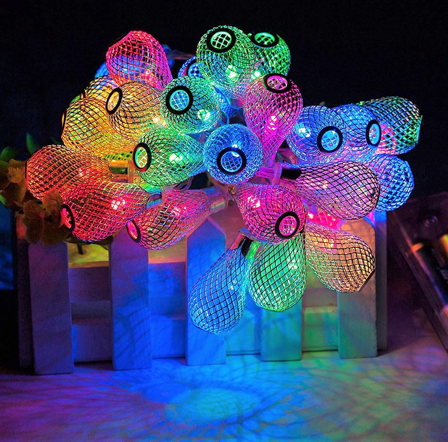 Lilone 20 LED Multi Color Steady Decoration Lights for Home (4 Meter Long, 2 Pin Plug, Diwali Christmas) (Metal Drop) (B0CKQVZ2N5) Amazon Price History, Amazon Price Tracker