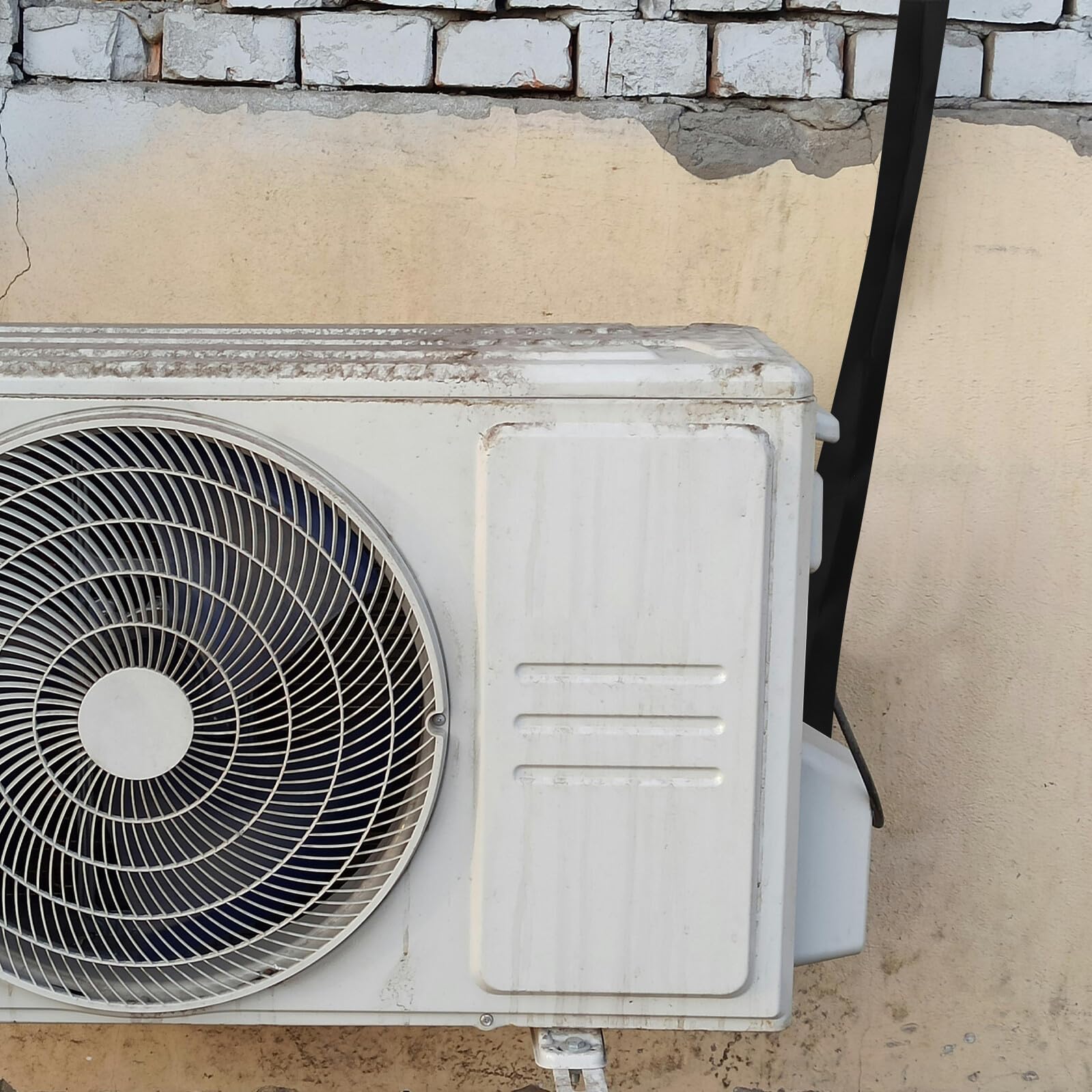Copritubo Condizionatore per Tubo Scarico Ventilazione, Poliestere Nero