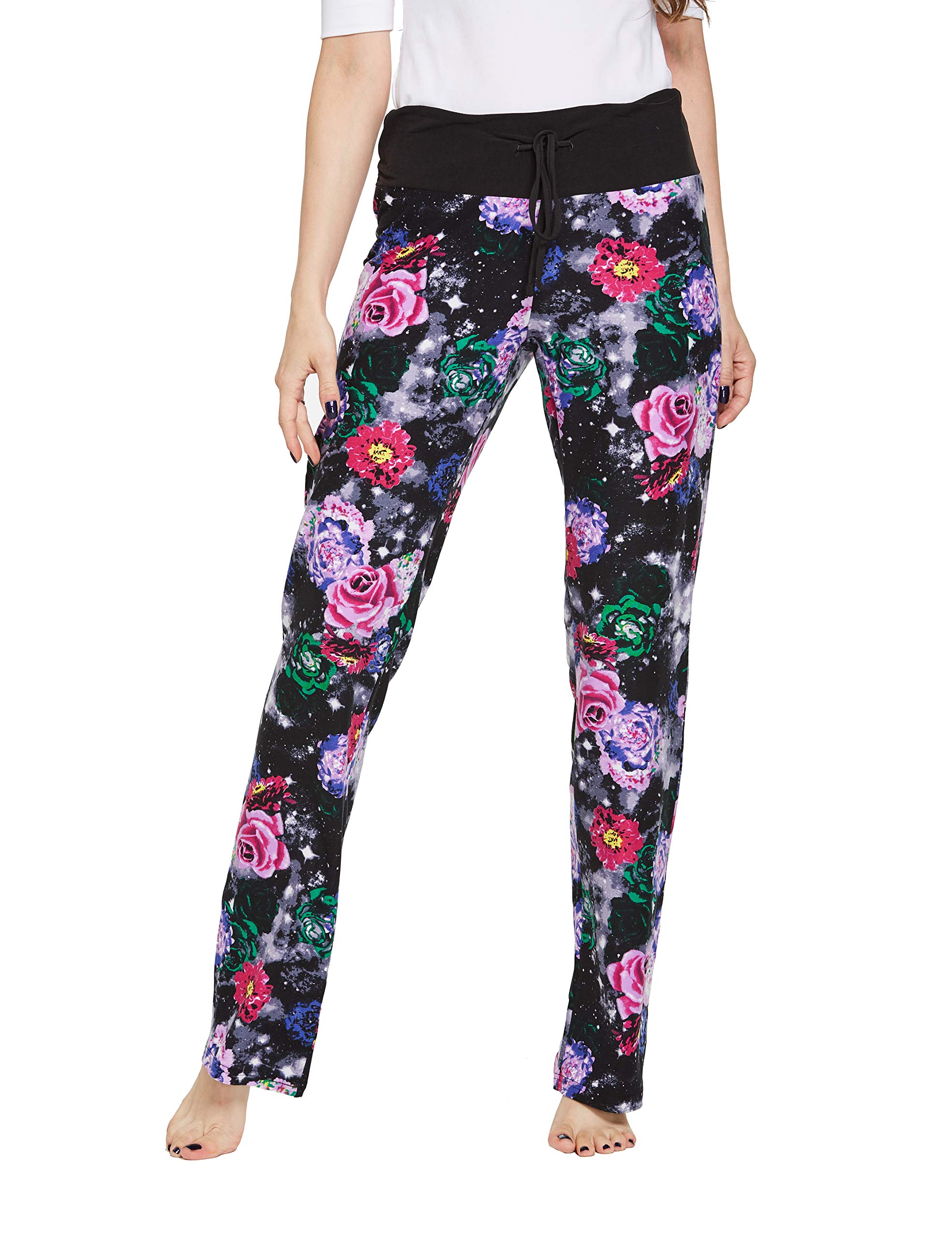 CYZ Womens Casual Stretch Cotton Pajama Pants Simple Lounge Pants