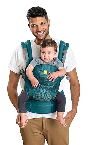 LÍLLÉbaby - Portabebés ergonómico de flujo de aire completo 6 en 1 para recién nacidos a niños pequeños, con soporte lumbar, para niños de 7 a 45