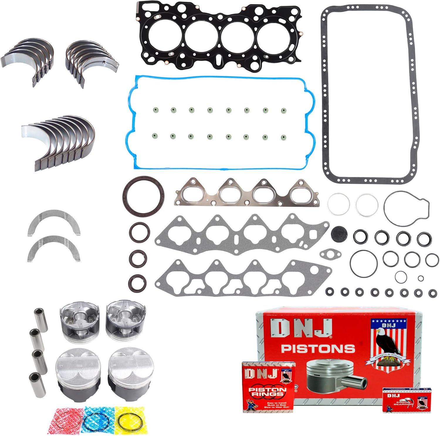 DNJ EK217B Engine Rebuild Kit for 19972001 / Acura/Integra