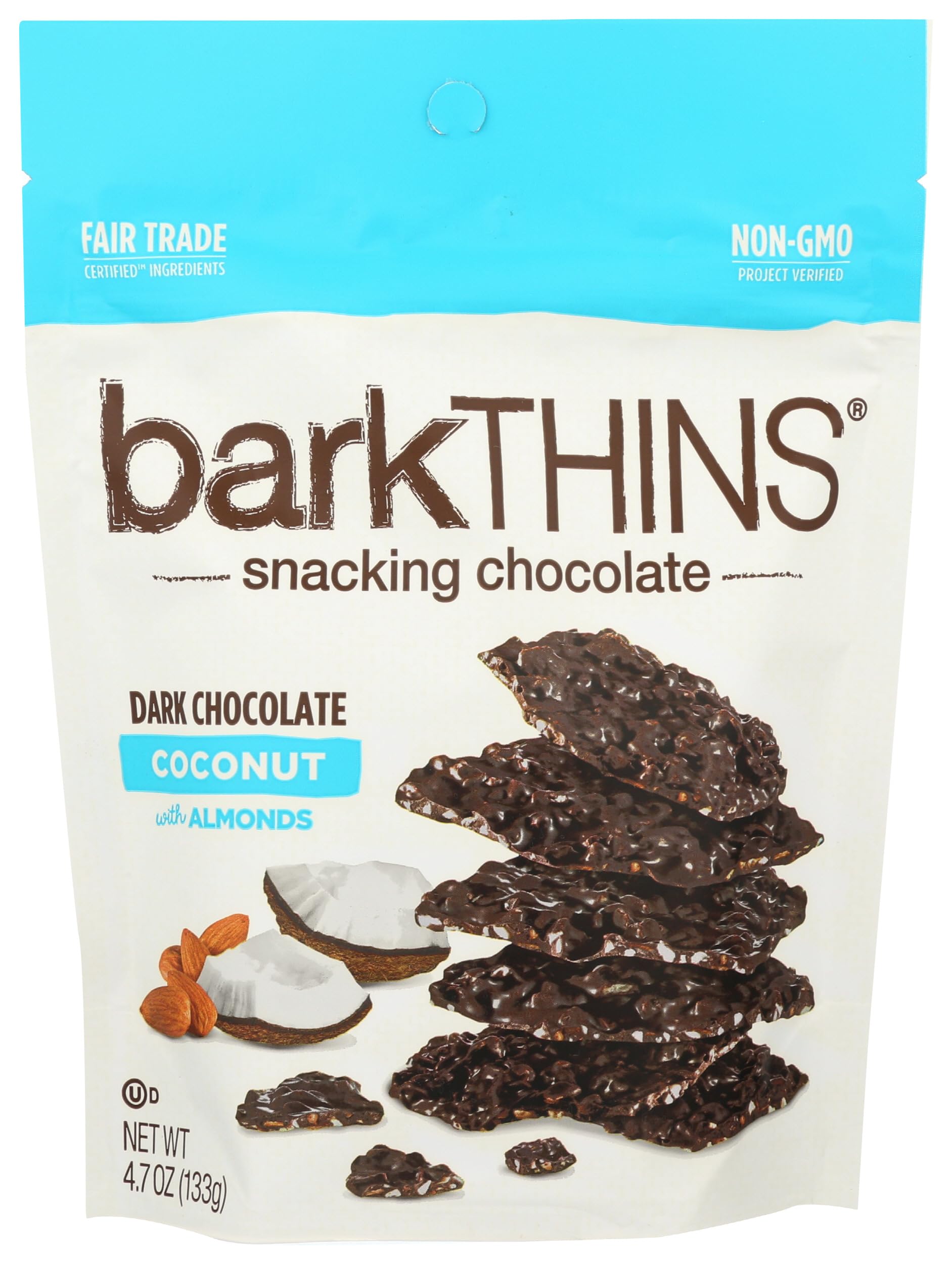 Barkthins Snacking Dark Chocolate Coconut With Almond, 133 gm