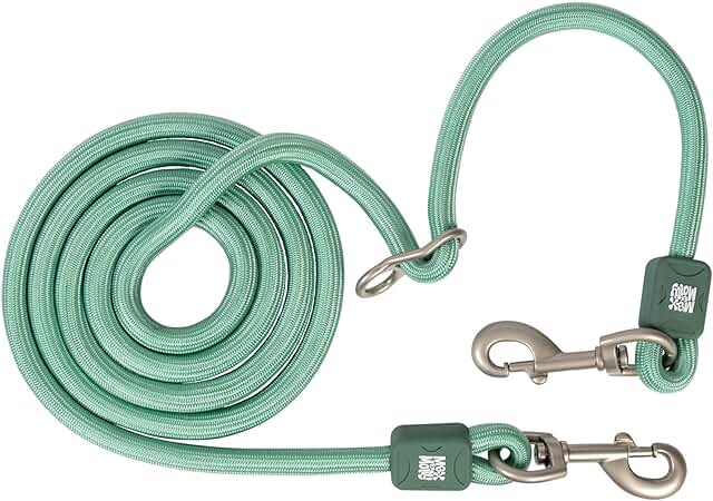 Max & Molly Multifunktions Tauleine Hund, Matrix 2.0, Jade/M, 2m stufenlos verstellbare Leine mit 2 Karabinern, stylische Hundeleine aus Nylon - Komfort für Dich und deinen treuen Begleiter product image