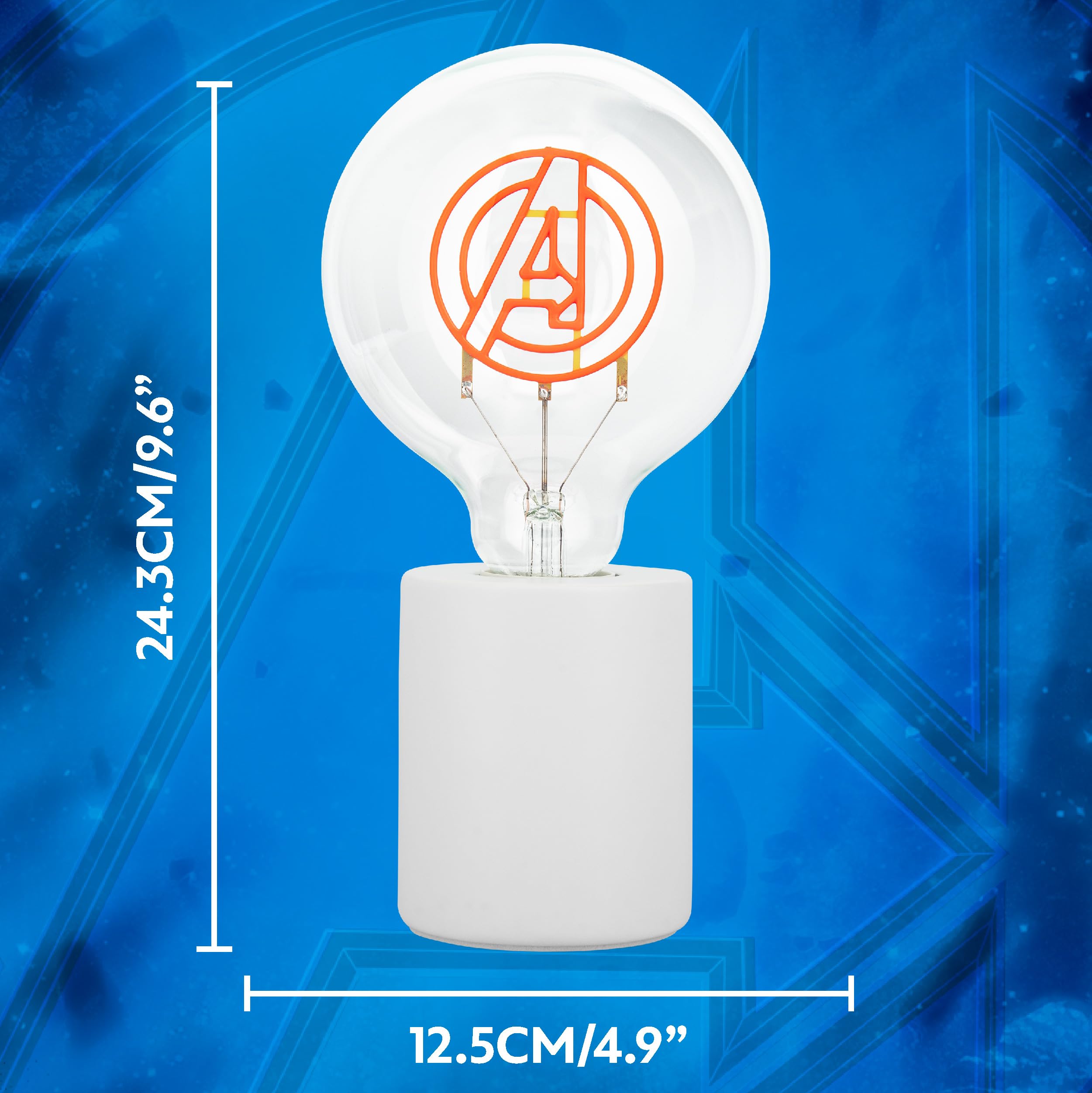 Paladone Marvel Avengers Decorative LED Neon Light - E27 Glass