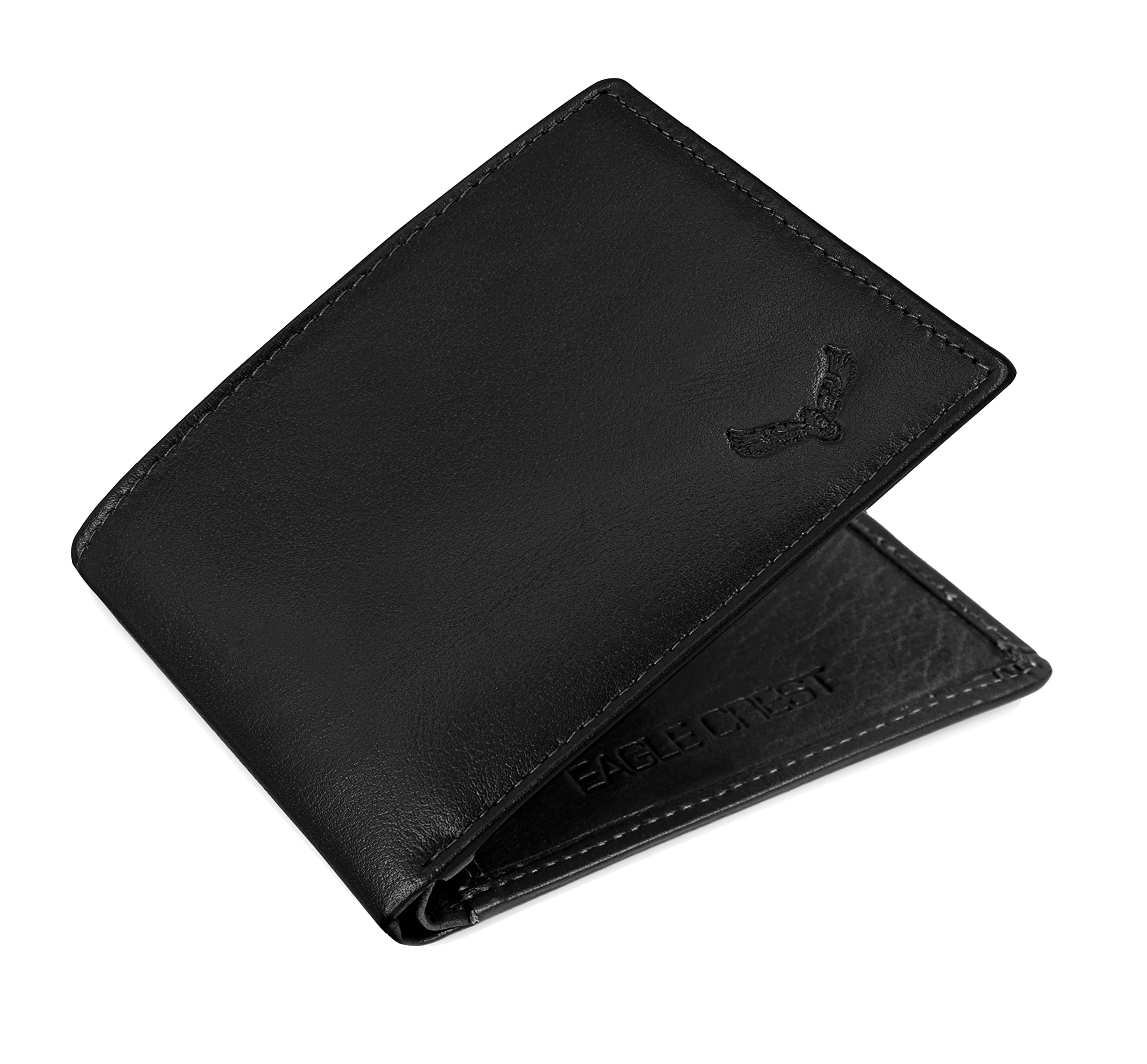 Eagle Crest Clark Black Leather Wallet for Men