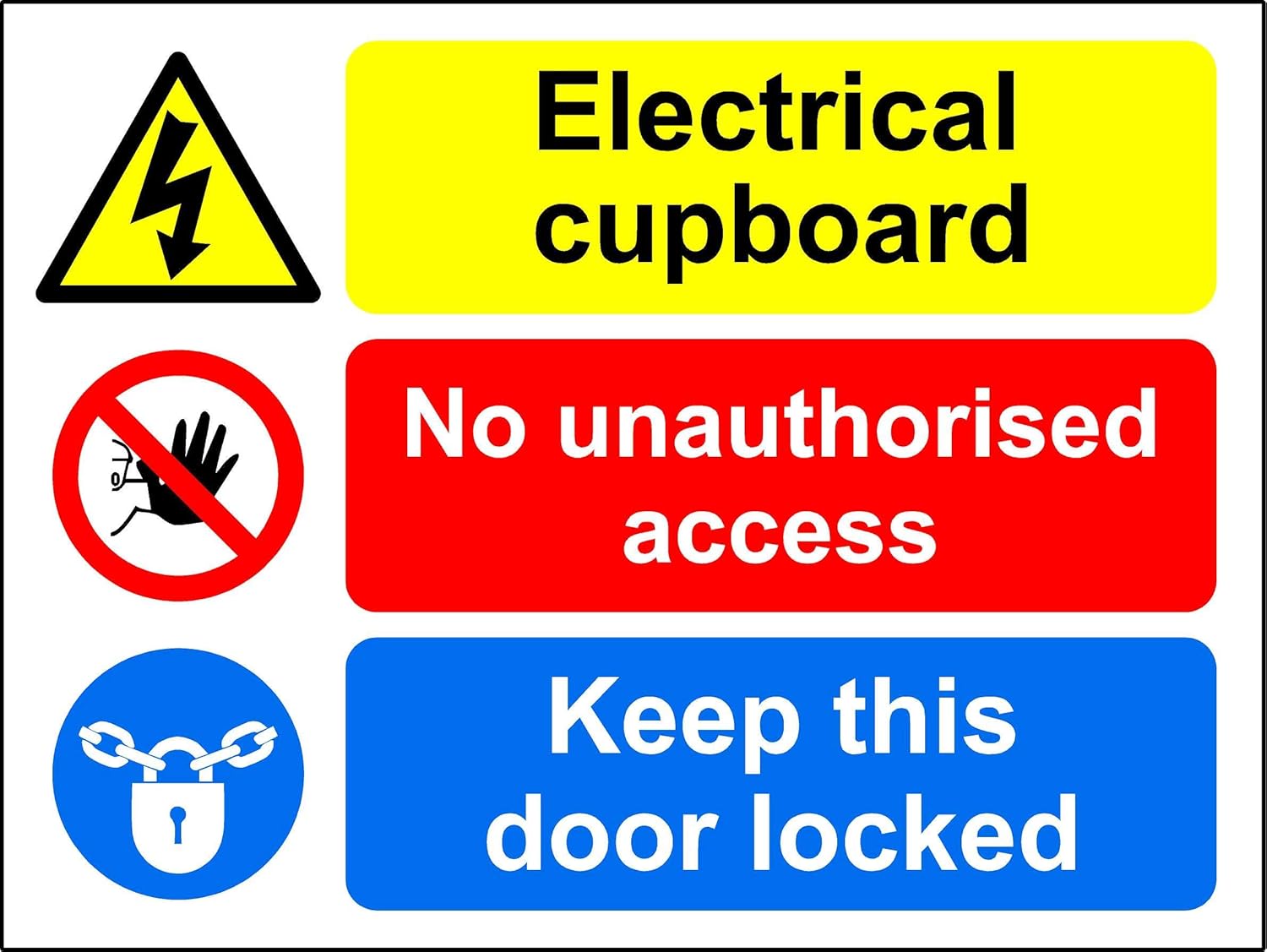 Amazon Electrical Cupboard No Unauthorised Access Keep This Door 