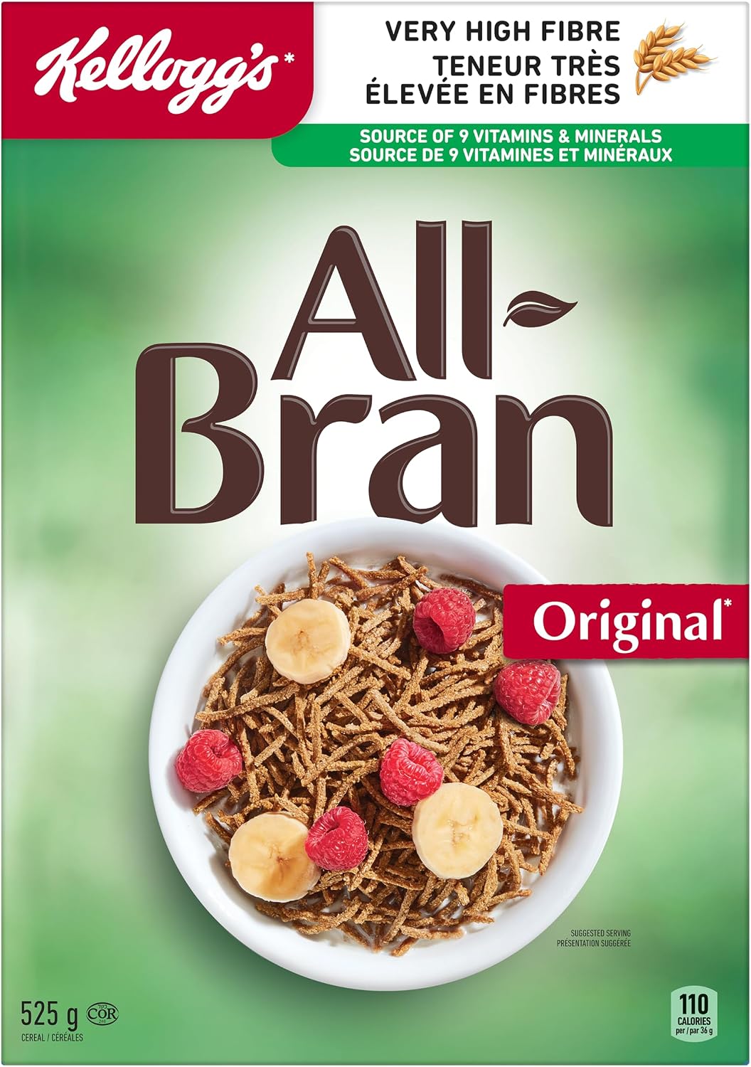 Kellogg's* All-Bran* Cereal Original, 525 g