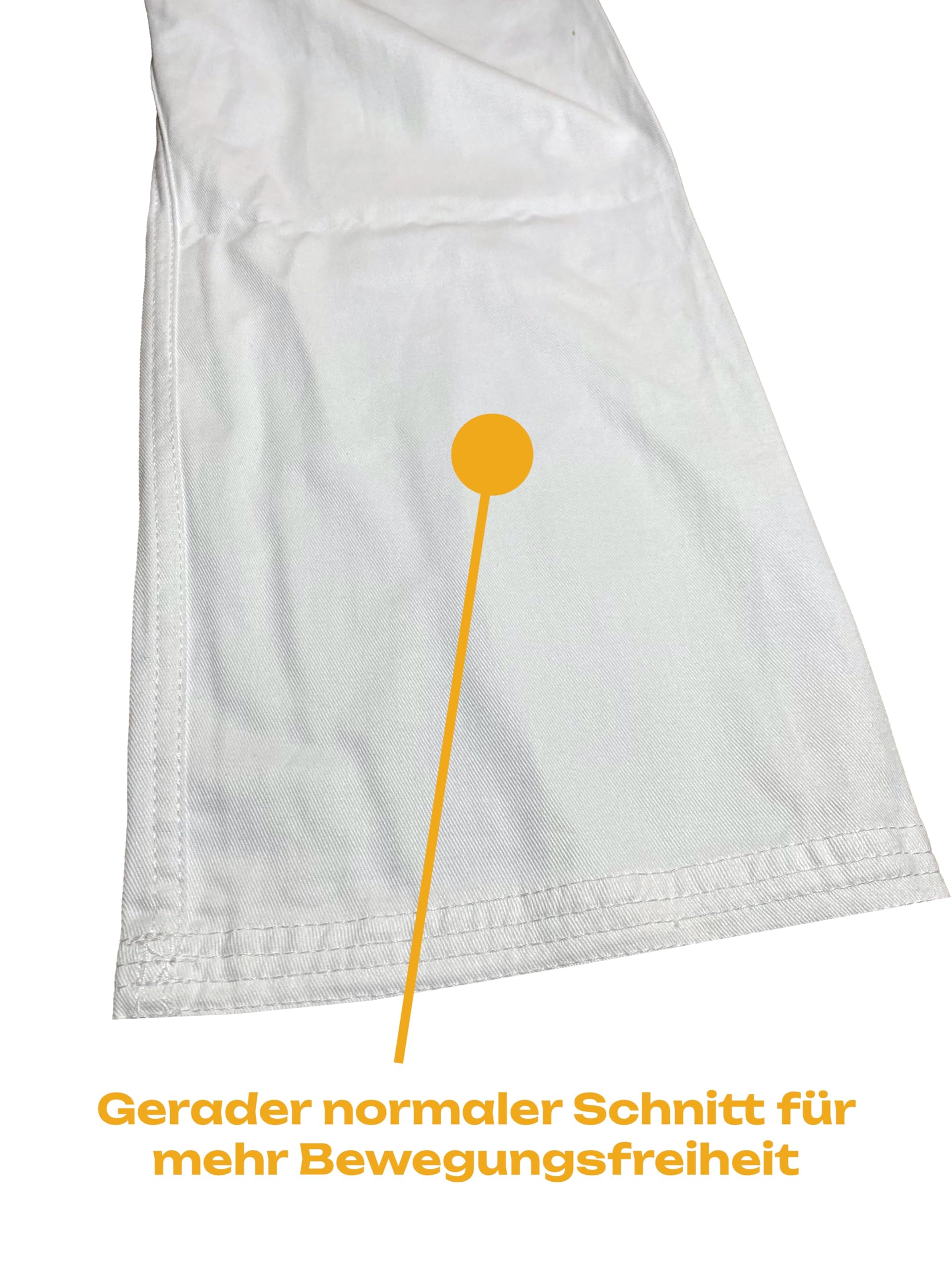 Kinder Karateanzug Kidoka II weiß - Leichtes Kids Modell 8 oz Baumwolle - Karate Gi Set - Jacke Hose Gürtel - Einsteiger Anzug
