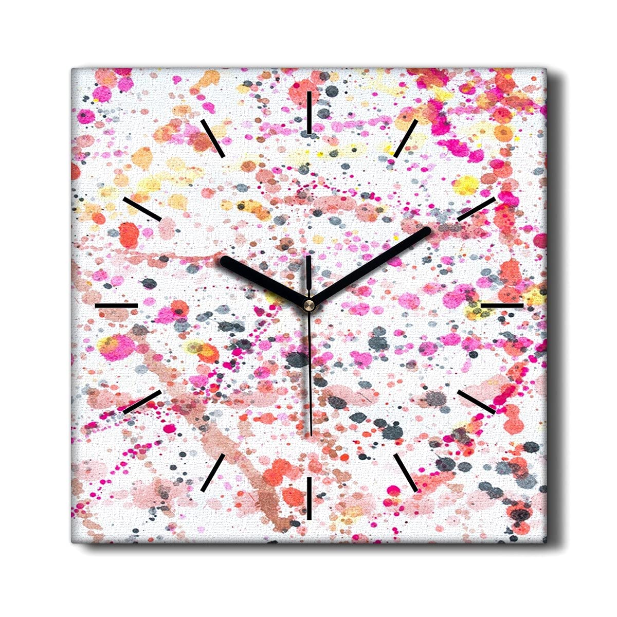Horloge Toile sans tic-tac Coloray 30x30cm : Fini les bruits dans le Salon !