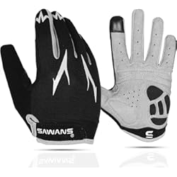 Guantes de ciclismo de dedo completo para bicicleta de montaña, acolchados, transpirables, para pantalla táctil, MTB para hombres y mujeres, camping, ciclismo, correr
