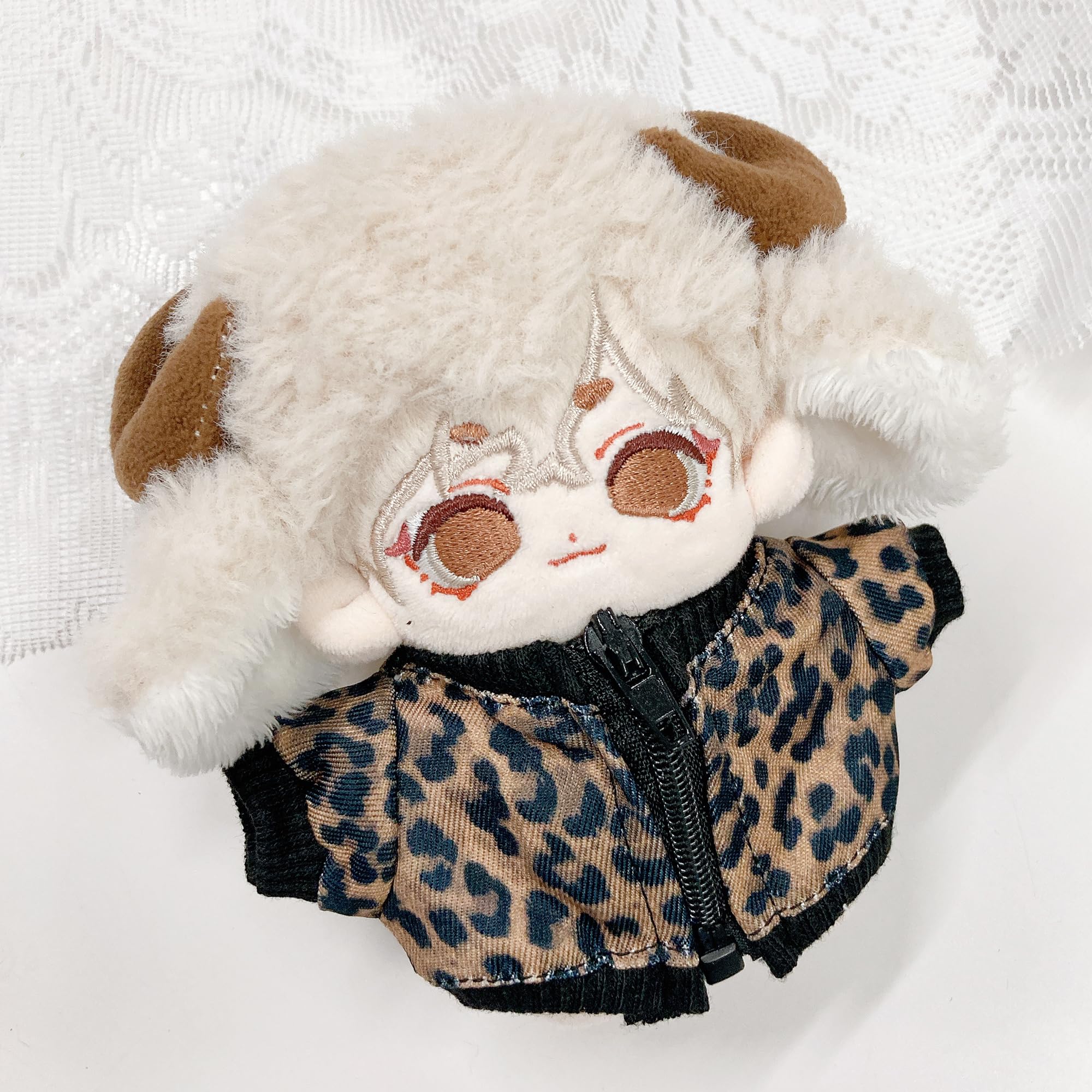 Amazon.co.jp: ヒョウ柄ジャケット 10cmぬい服 ブラウン 着ぐるみ 