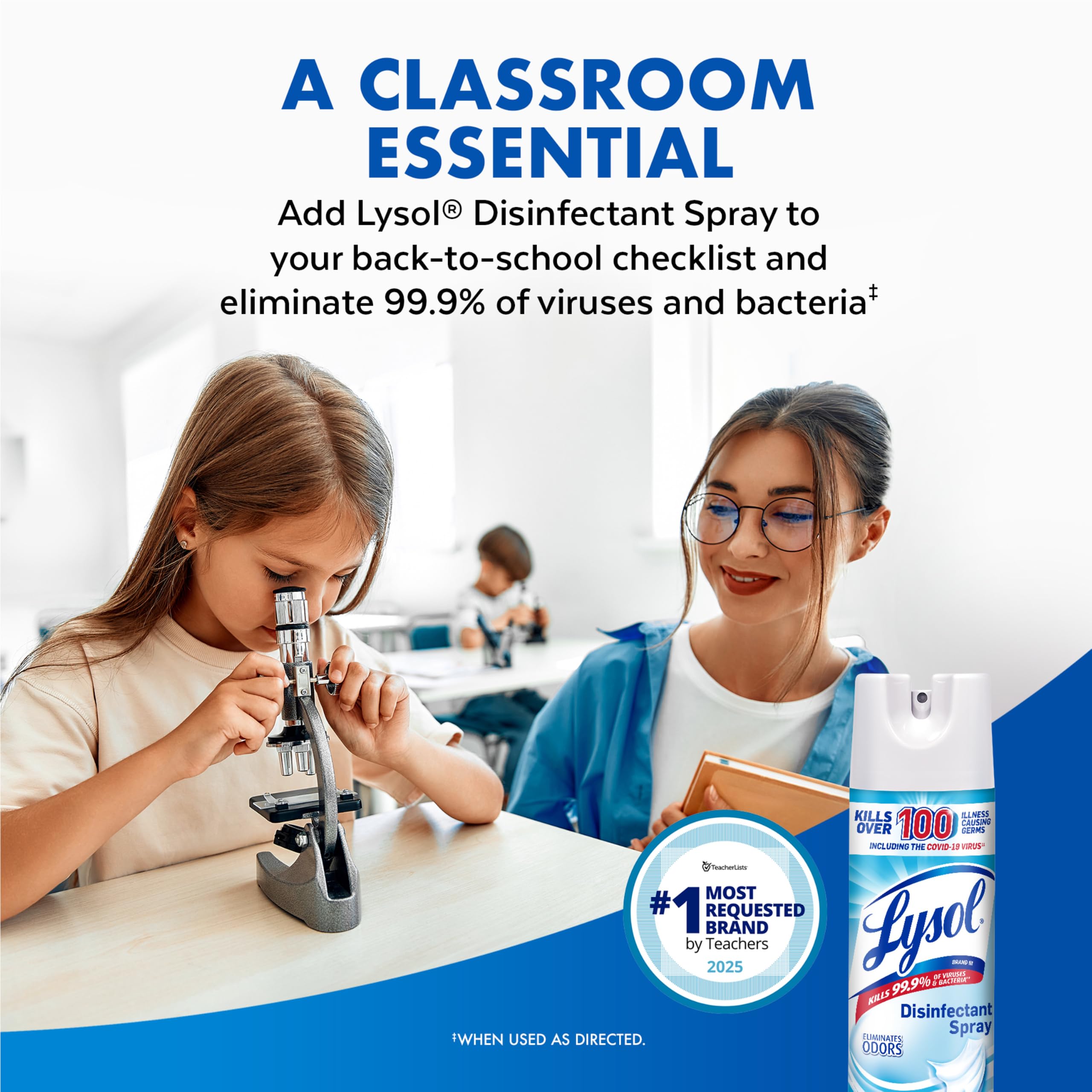19 oz Crisp Linen Disinfectant Spray, 2 Pack W382818