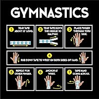 Vista 7 de Cinta adhesiva prémium Goat Tape para levantamiento de pesas y otros deportes, negro y amarillo, 1