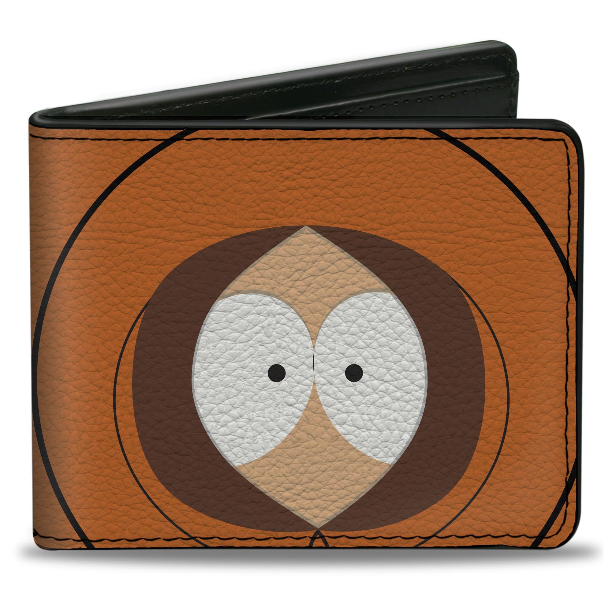 Buckle-Down Comedy Central Wallet, Bifold, South Park Kenny Face Character Close Up Orange, Vegan Leather