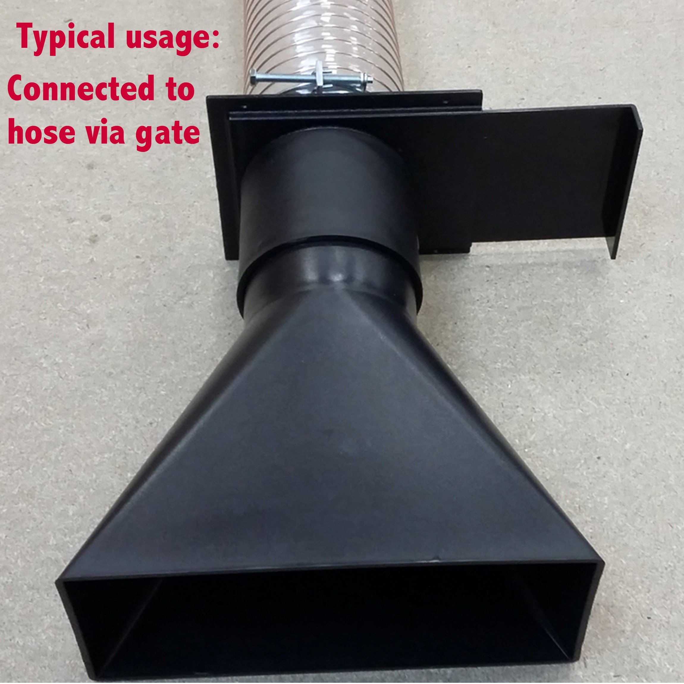 DH250 Dust Extractor Hose Fitting 250 X 110mm Extraction Hood 100mm 4