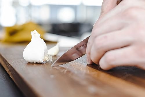 Miniatura 9 de DURA LIVING Juego de cuchillos de cocina profesionales de 2 piezas, acero inoxidable alemán de alto carbono forjado de precisión, utilidad de 5