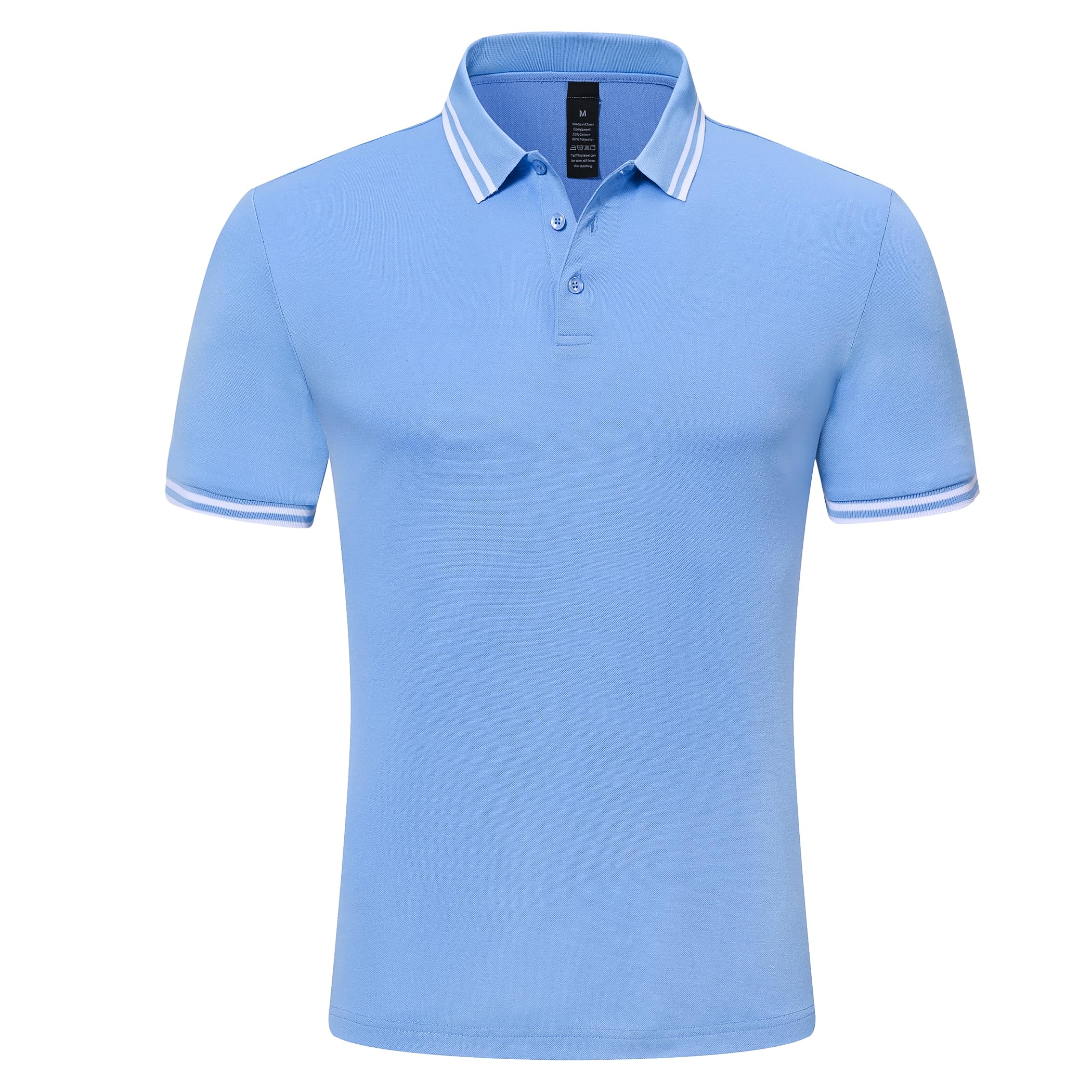 Poloshirt für Herren Kurzarm Regular Fit Atmungsaktiv Golf Polo Schnelltrocknend Piqué Freizeit Poloshirts Männer