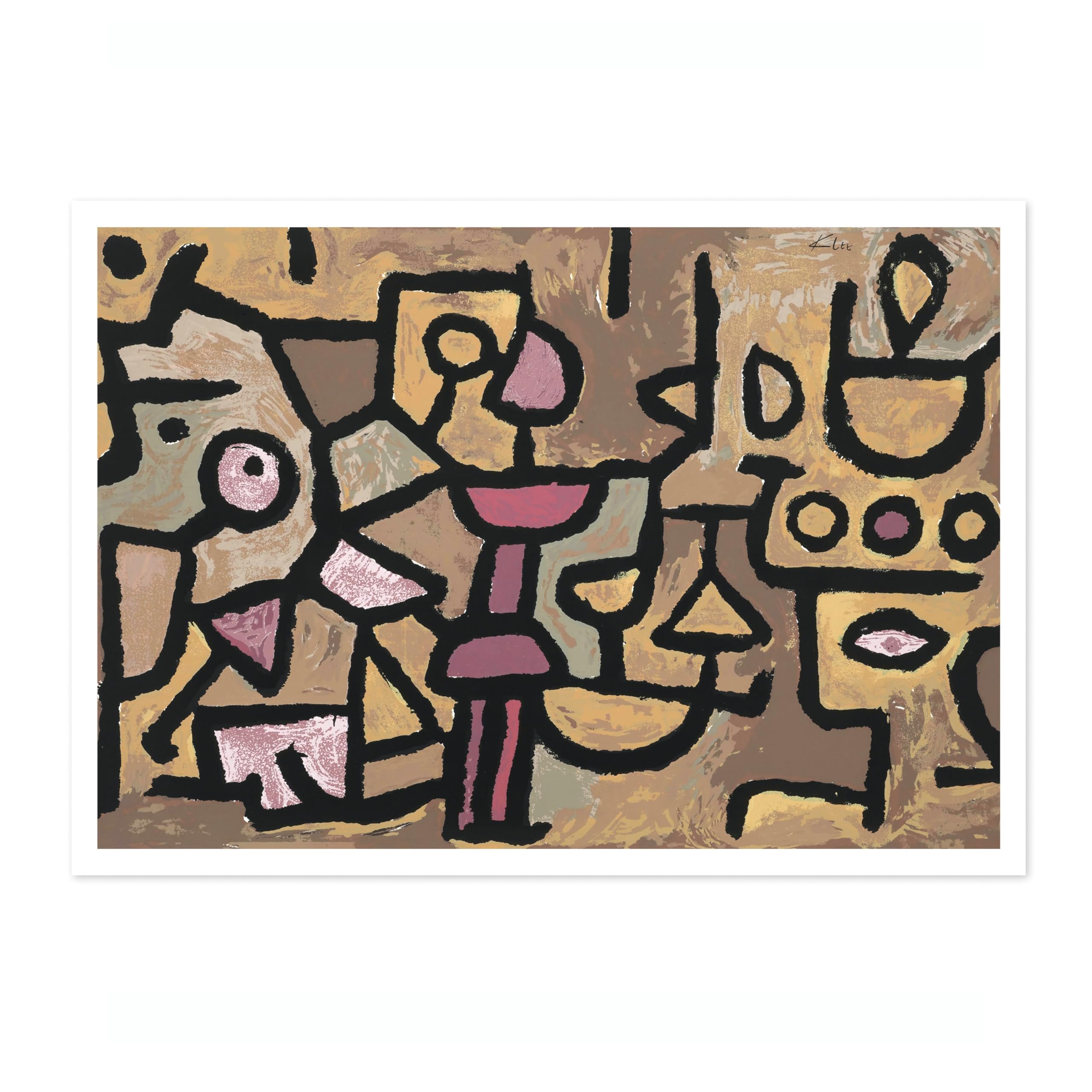 Musique Diurne Paul Klee Art Print, Classic Bauhaus Art Painting Print, Abstract Exhibition Modern Geometric Wall Art, Cubism Home Decor Surrealism Picture Artwork, A2 (Print Only) - 59.4x42cm