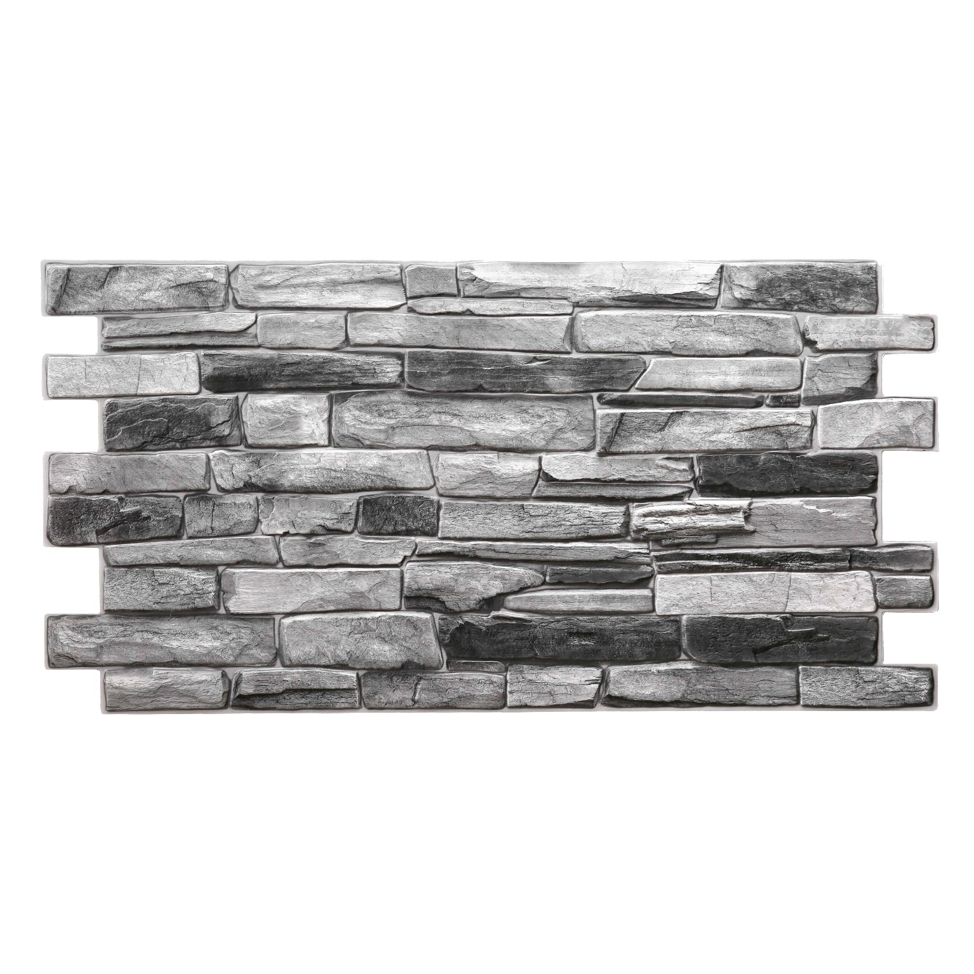 Grace Baltic - Paneles de pared 3D para decoración de pared interior no adhesivos, finos y elásticos, de PVC, Oro (10 piezas / 4.6 m2) (10, Gris)