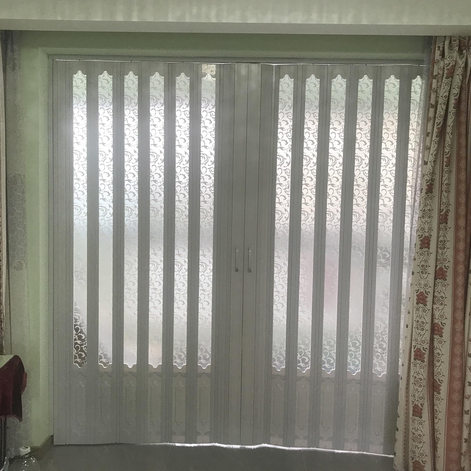 30 '' 48 60 62 78 80 36 Inch W Pvc Foldable Accordion Doors, White Home Interior Sliding Pleated Door Gate with Privacy Panel for Apartment/ Kitchens/ RVs - Curtain Partition Doors(Style-2,32x80in(81.