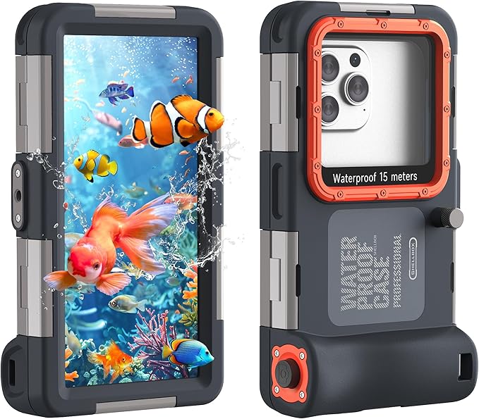 Eivitrevy Waterproof Hard-Shell Phone Case for iPhones