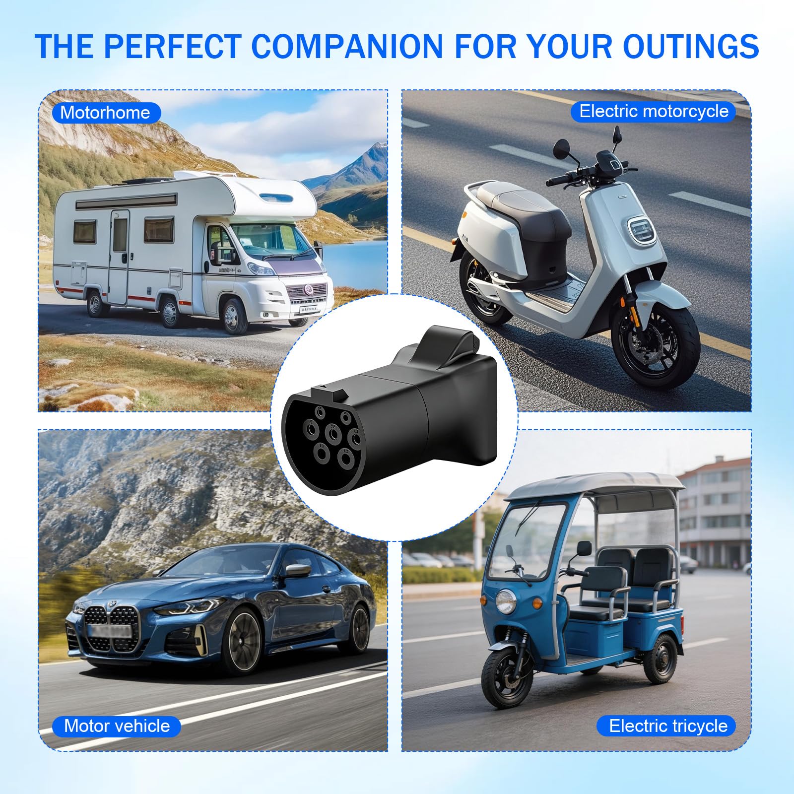 Adaptador V2L Tipo 2 a Schuko para MG EV - 3,5kW 16A 220V Descargador Enchufe Coche Eléctrico, Compatible MG4 MG5 MG ZS Marvel R, Camping