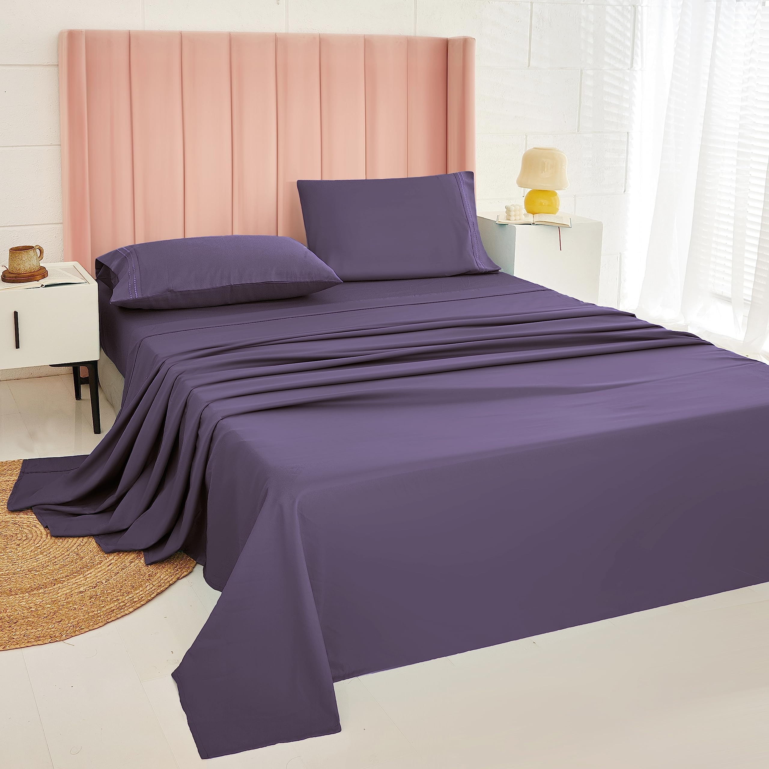 MICORAL Queen Bamboo Sheets Set