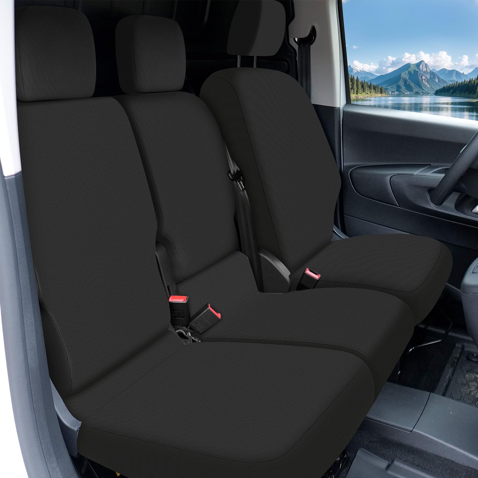 Housses de siège auto pour 2019-2026 Opel Combo Peugeot Partner Citroën Berlingo Vauxhall Comho Housses de siège auto Housses de siège avant