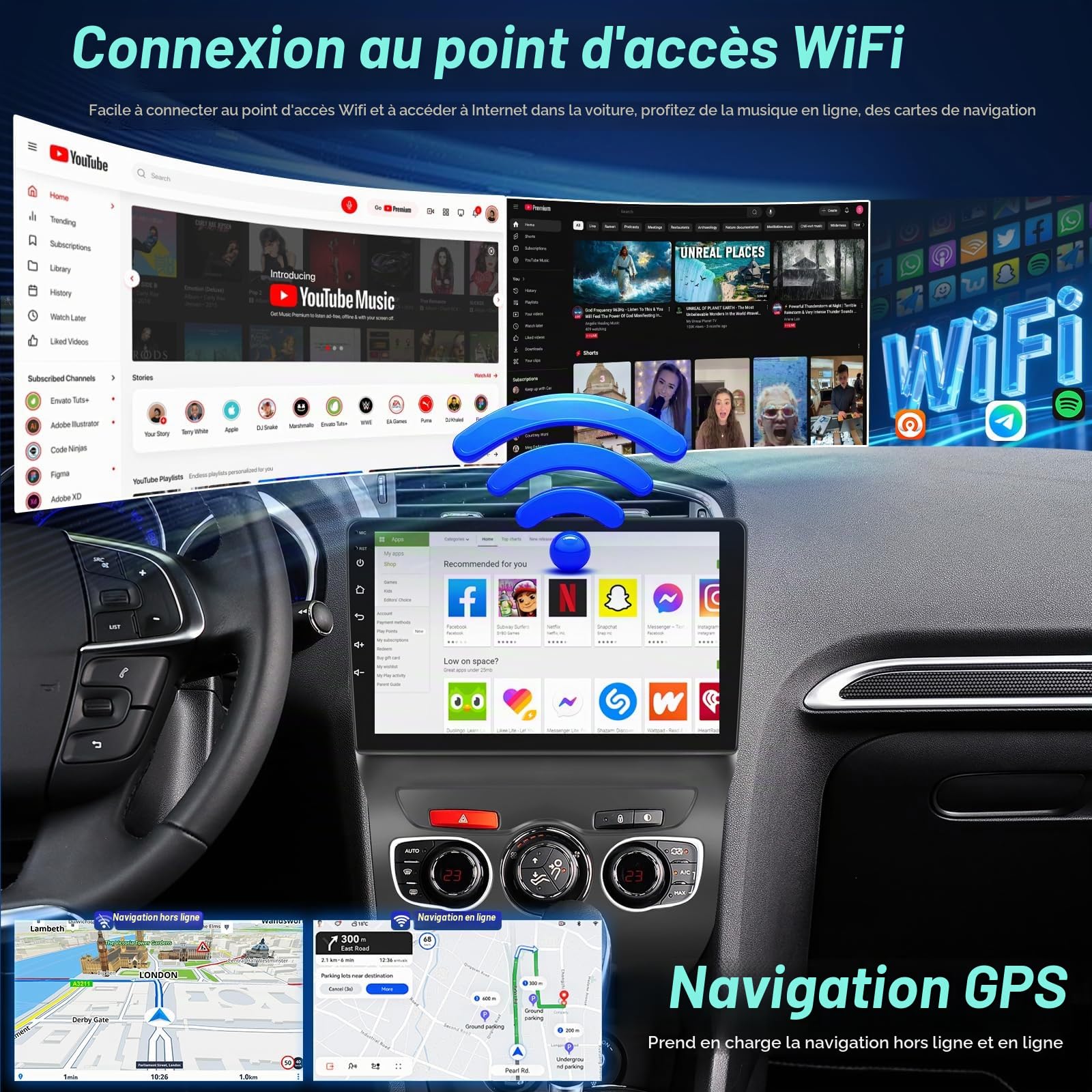 4G+64G Autoradio pour Citroen C4 C4L DS4 2013-2017