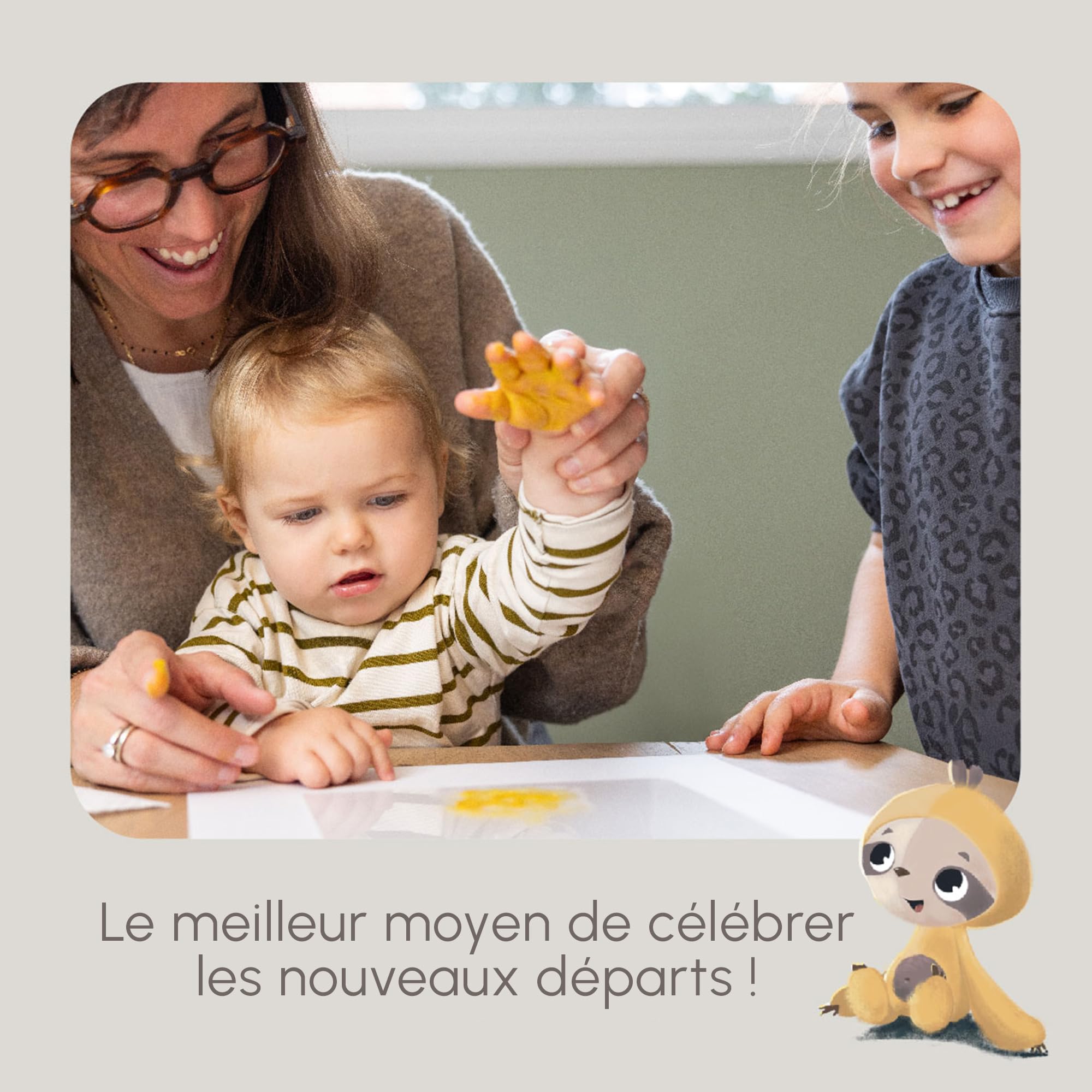 Tiny Love Family Prints, Kit Empreinte Famille, Cadeau Personnalisé Bebe Naissance, Testé dermatologiquement, Nouveau Cadeau Bebe, Baby Shower, Kit Tout-en-un, 0+ Mois, Tiny Creations