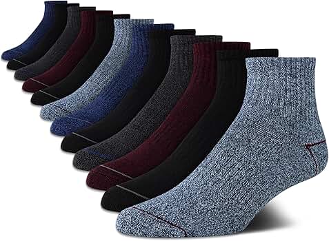 DESTINATION『US Natural Socks6'0-6'4』NAVY Nautica Mens Quarter Socks - 12 Pack Comfort Stretch
