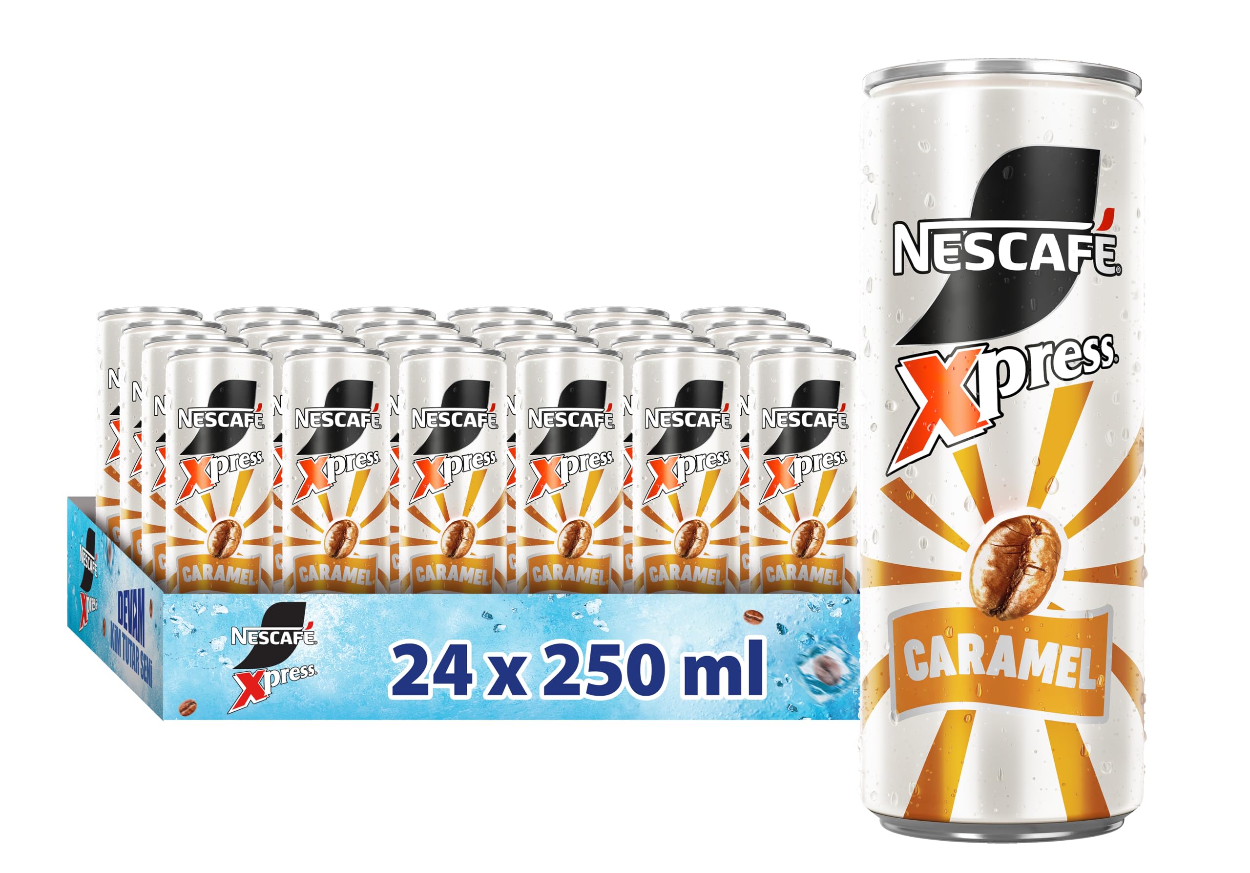 Nescafé Xpress Karamel Soğuk Kahve 250 ml x 24