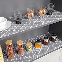 Vista 8 de Glotoch - 2 rollos de revestimientos de estantes para armarios de cocina de 12" x 20 pies, forro de cajón antideslizante, forro impermeable