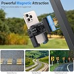 OMOTON Magnetic Golf panier Support de téléphone, 360° Tourneaux & Support mobile réglable avec verrouillage sécurisé pour iPhone 17 Pro Max & Téléphones Android, Accessoires de Golf Universel pour Hommes Femmes