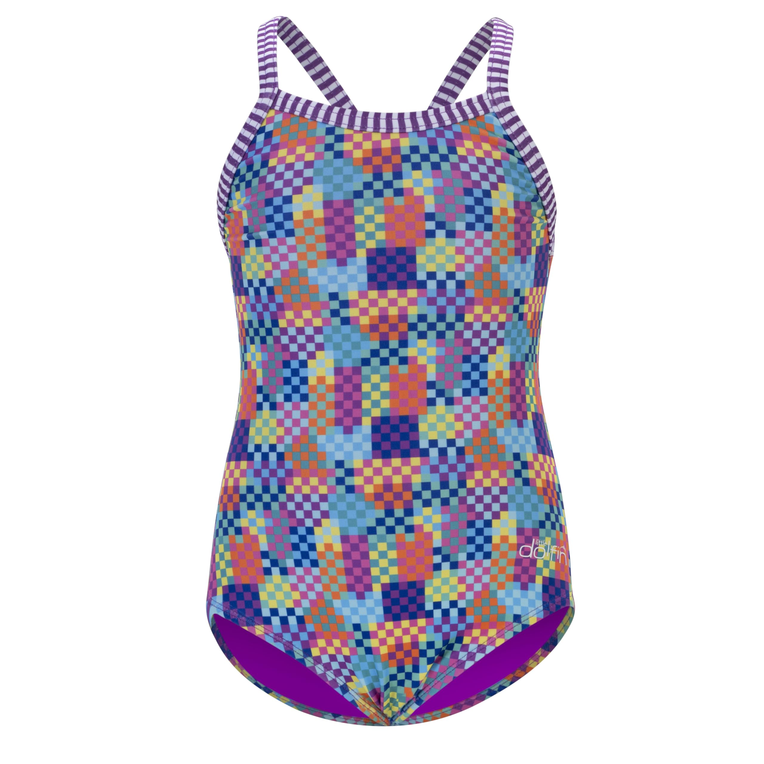 Dolfin Little Girls One Piece Swimsuit for Little Girls and Toddlers