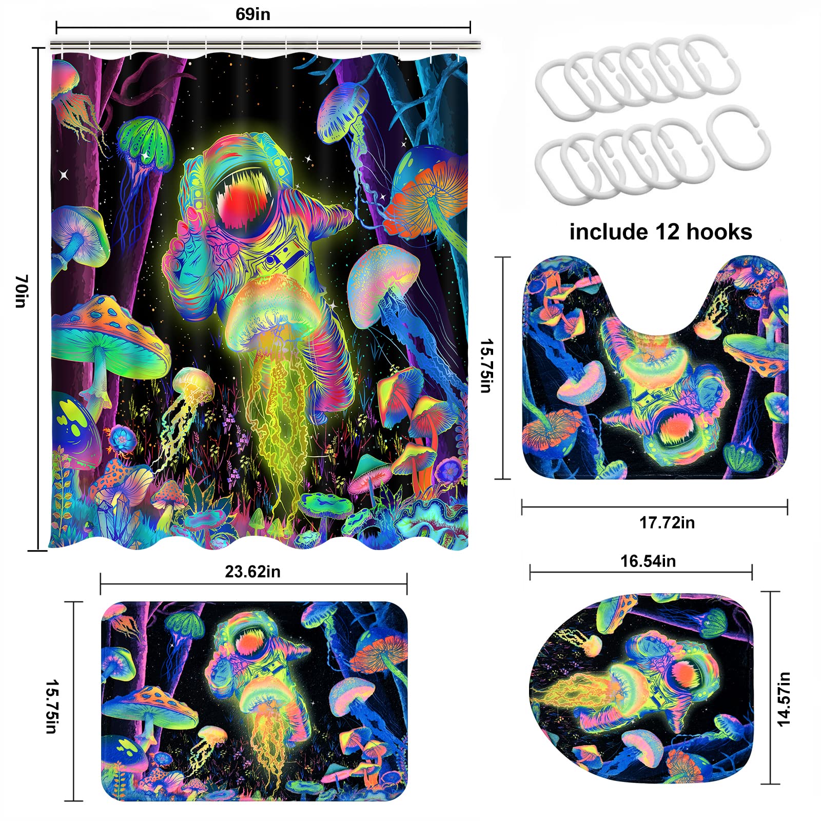 Spanker Space Black Artistic Cartoon Colorful Cool Funny Astronaut