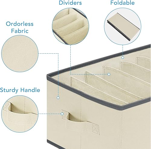 Miniatura 4 de Organizador de jeans de 12 ranuras y organizador de pantalones de 6 ranuras para ropa, jeans, suéter, camiseta, vestido apilable para armario,